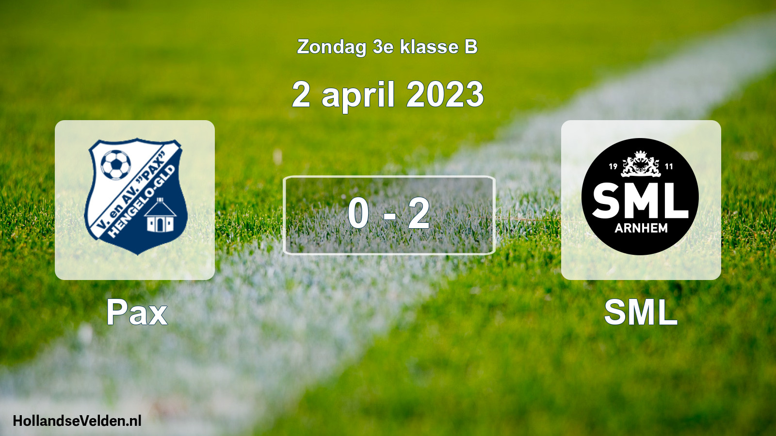 Total number of matches played: Pax - SML 0 - 2 (2 April 2023)
