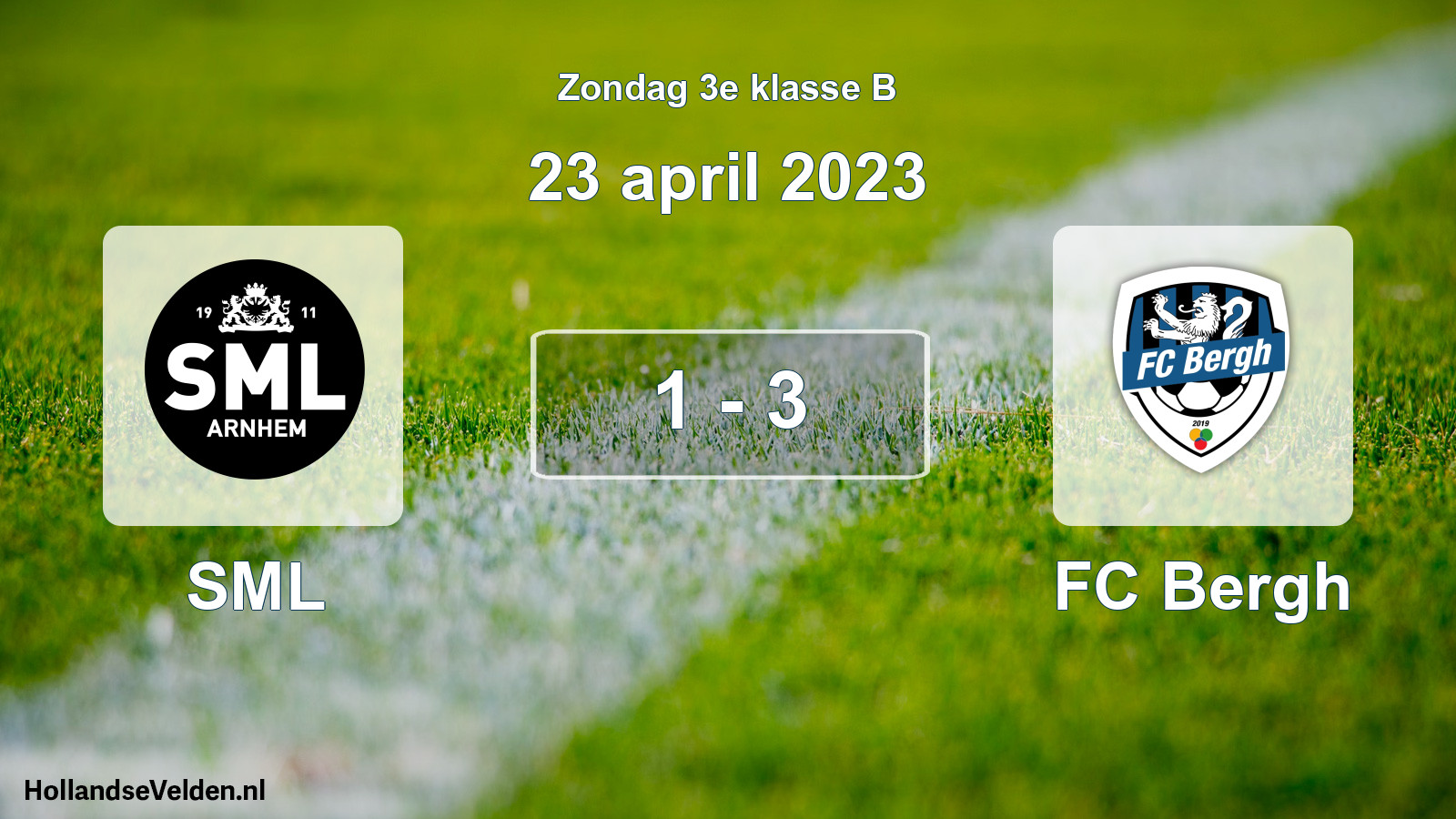 Total number of matches played: SML - FC Bergh 1 - 3 (23 April 2023)