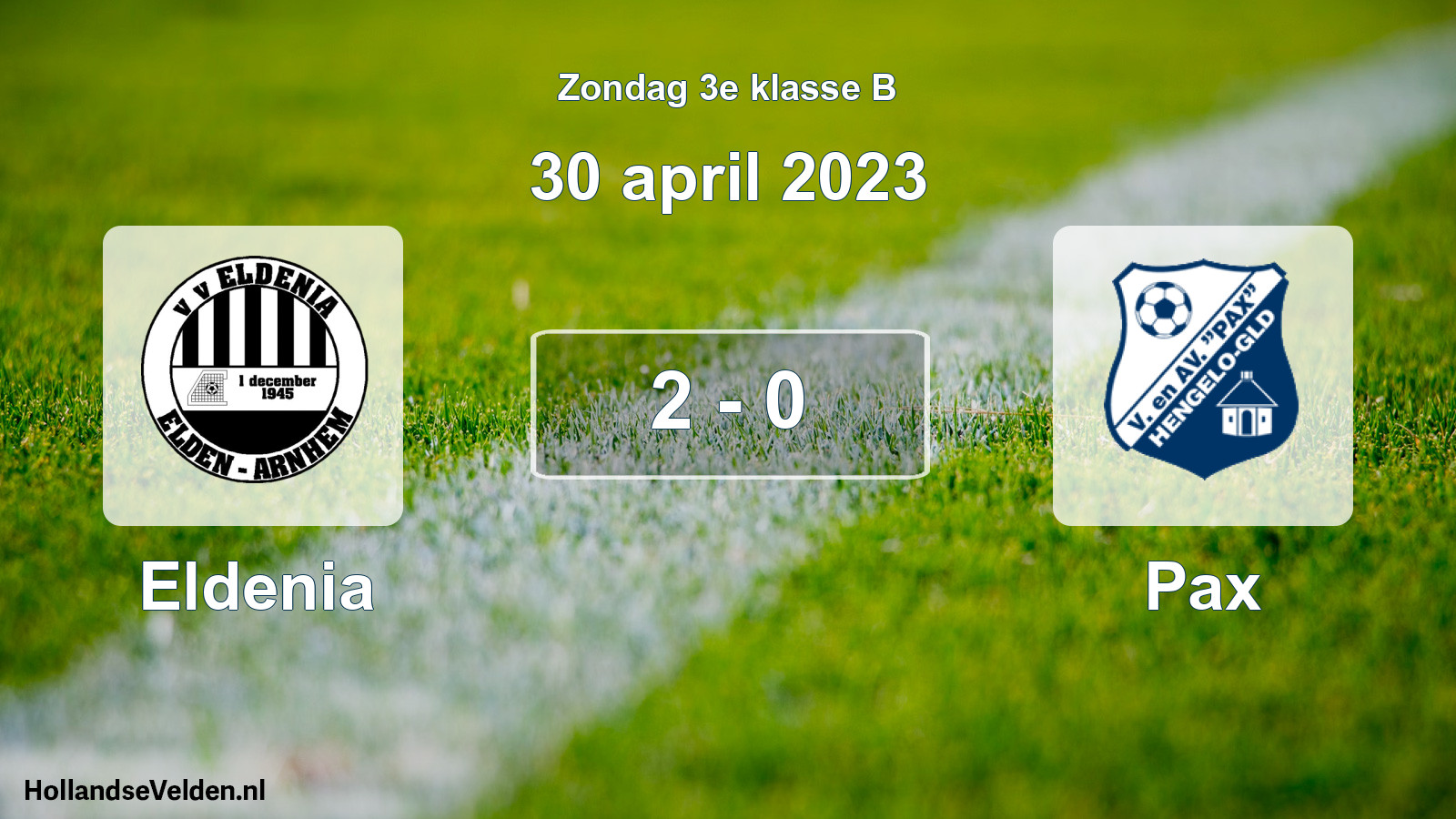 Total number of matches played: Eldenia - Pax 2 - 0 (30 April 2023)