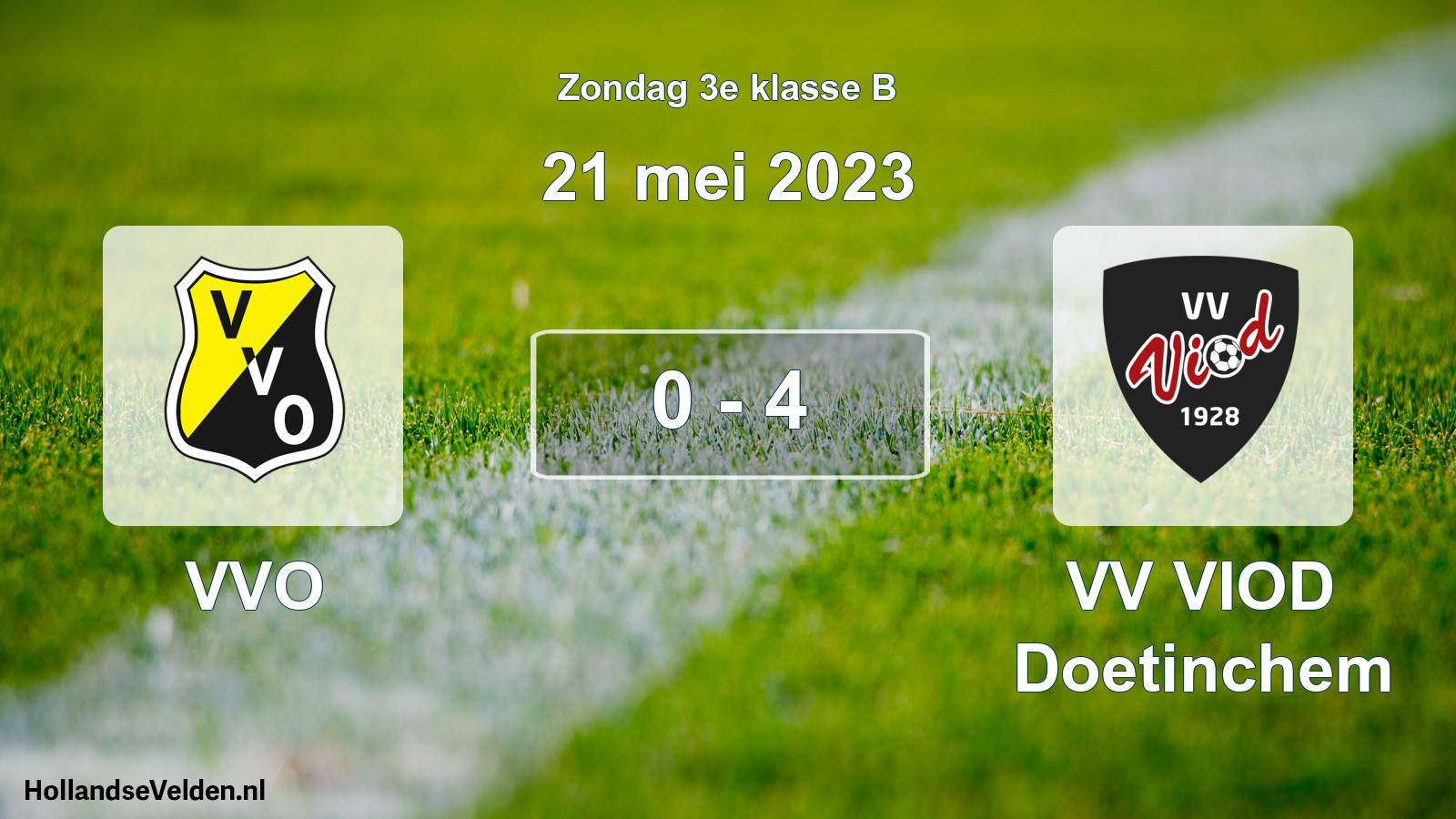 Total number of matches played: VVO - VV VIOD Doetinchem 0 - 4 (21 May 2023)