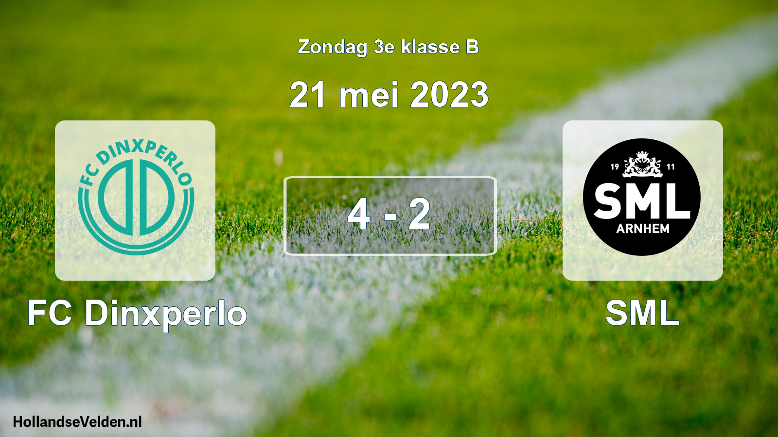 Total number of matches played: FC Dinxperlo - SML 4 - 2 (21 May 2023)