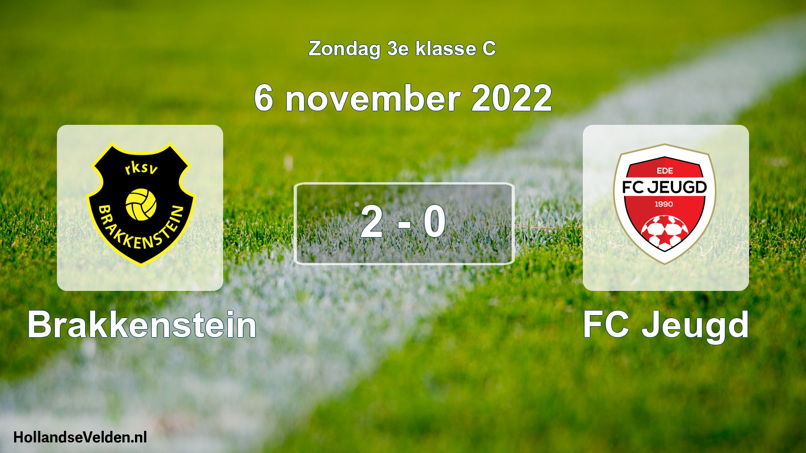 Total number of matches played: Brakkenstein - FC Jeugd 2 - 0 (6 November 2022)