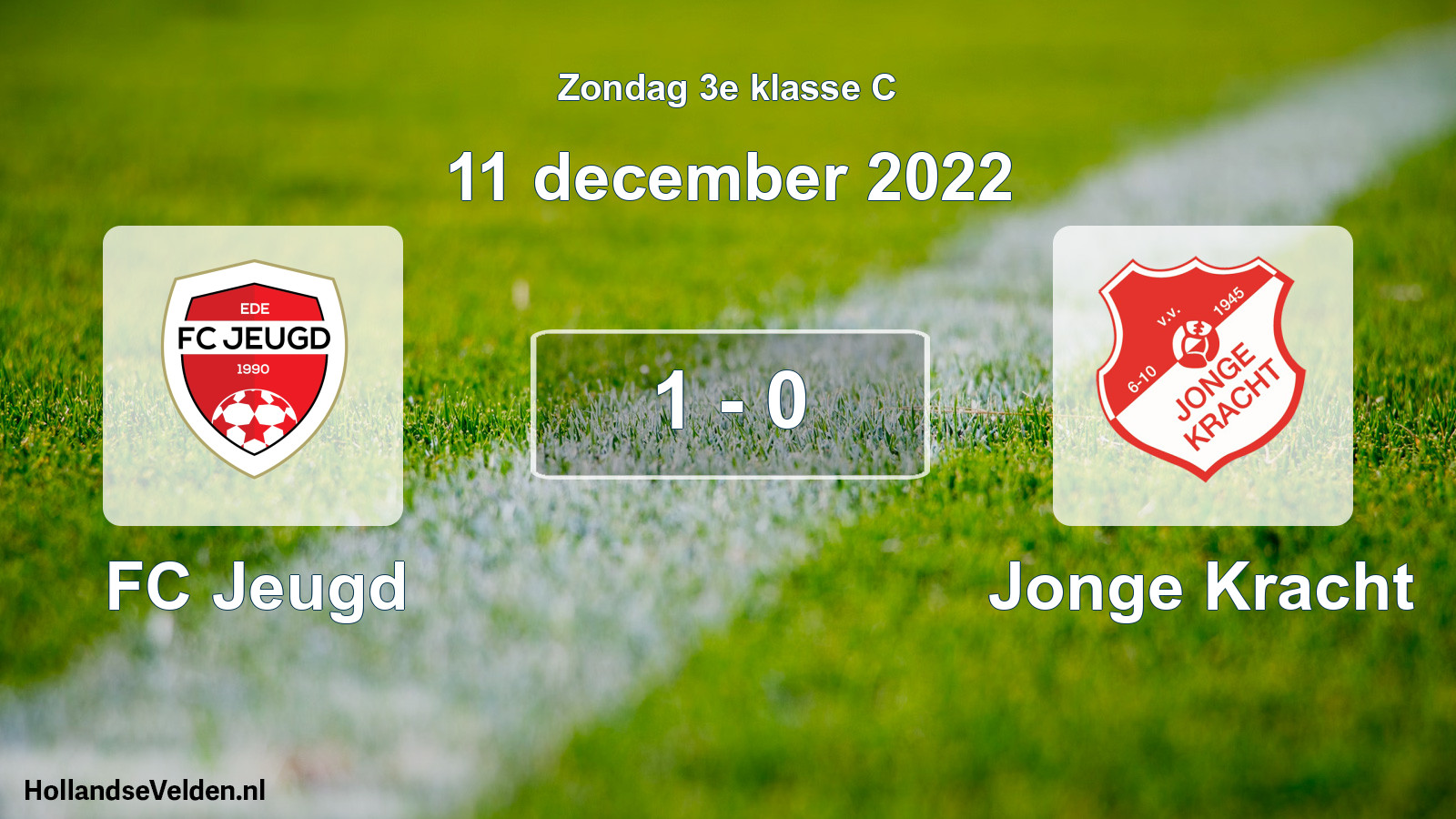Total number of matches played: FC Jeugd - Jonge Kracht 1 - 0 (11 December 2022)