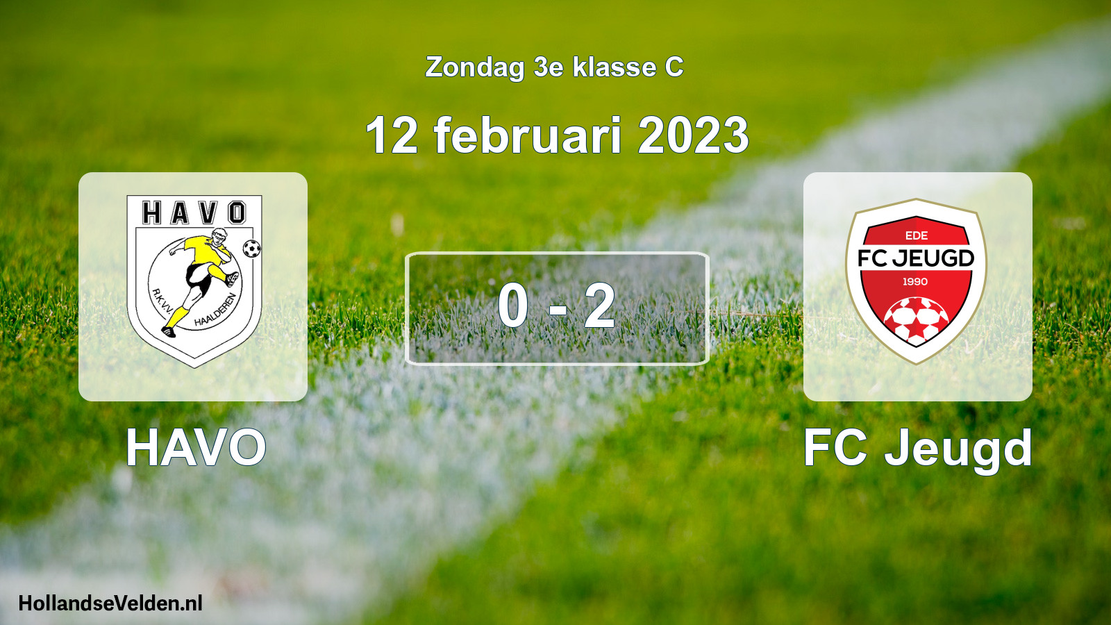 Total number of matches played: HAVO - FC Jeugd 0 - 2 (12 February 2023)