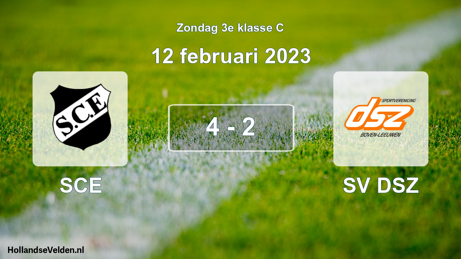Total number of matches played: SCE - SV DSZ 4 - 2 (12 February 2023)