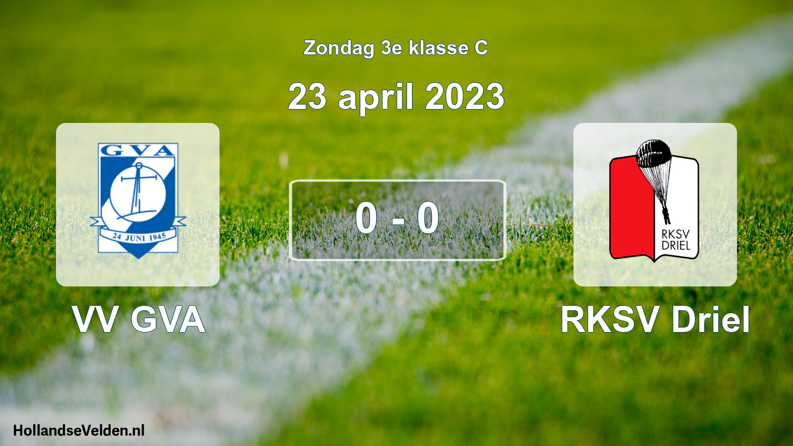 Total number of matches played: VV GVA - RKSV Driel 0 - 0 (23 April 2023)