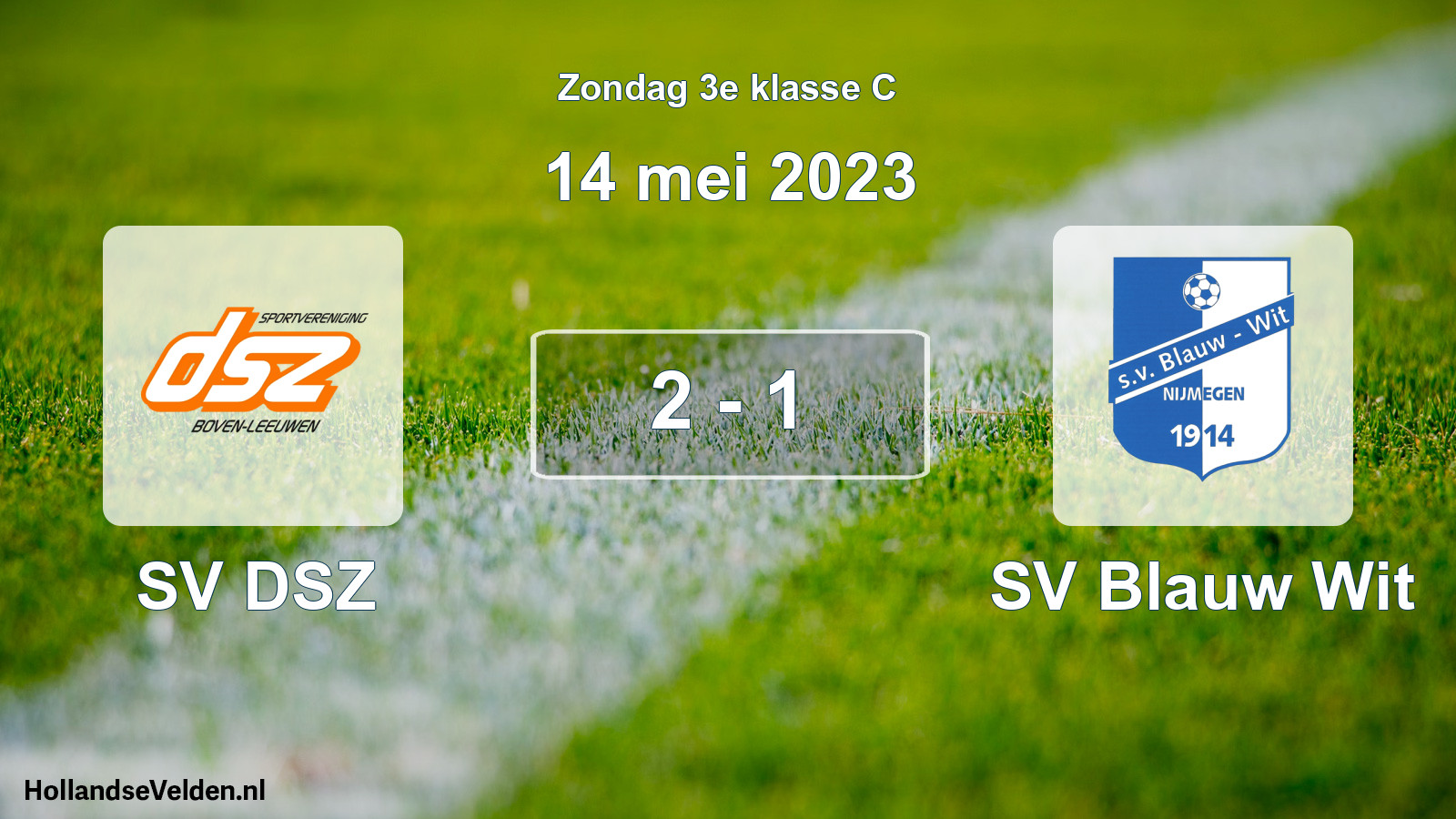 Total number of matches played: SV DSZ - SV Blauw Wit 2 - 1 (14 May 2023)