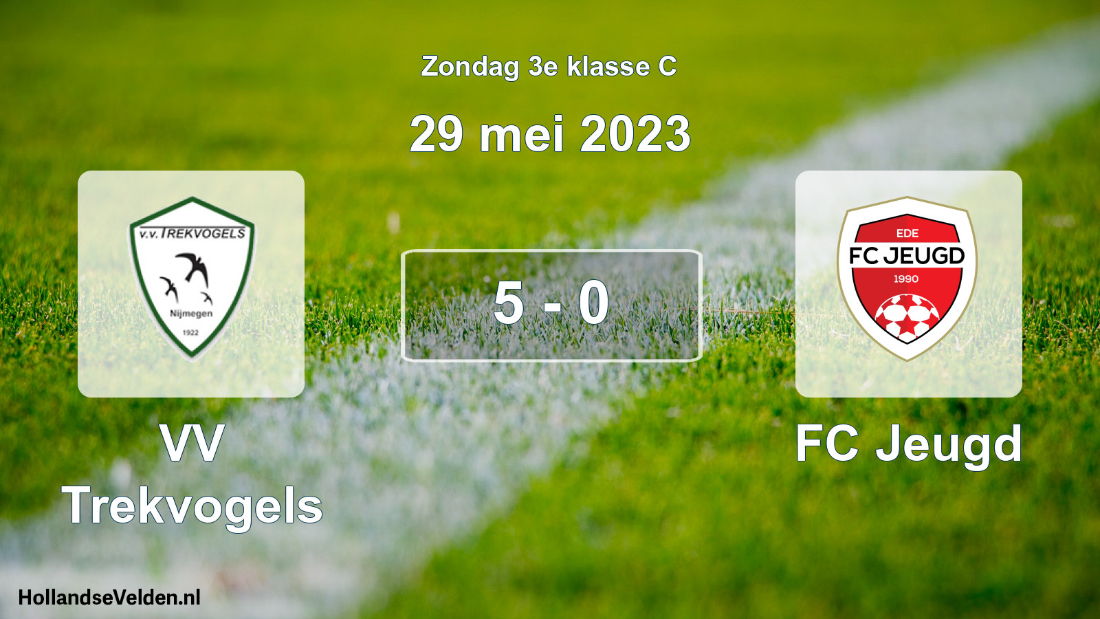 Total number of matches played: VV Trekvogels - FC Jeugd 5 - 0 (29 May 2023)