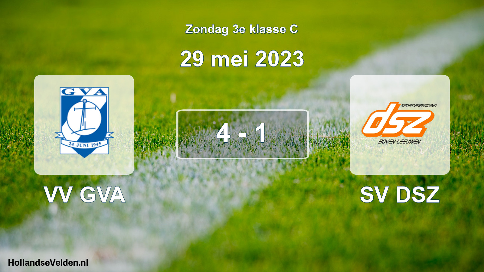 Total number of matches played: VV GVA - SV DSZ 4 - 1 (29 May 2023)