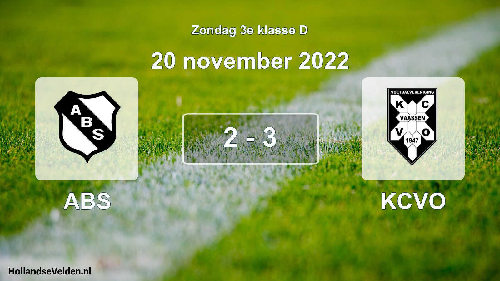 Total number of matches played: ABS - KCVO 2 - 3 (20 November 2022)