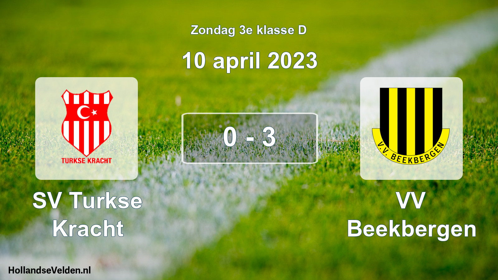 Total number of matches played: SV Turkse Kracht - VV Beekbergen 0 - 3 (10 April 2023)