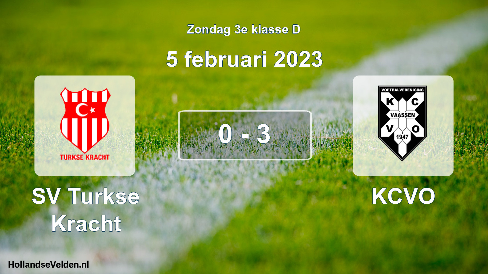 Total number of matches played: SV Turkse Kracht - KCVO 0 - 3 (5 February 2023)