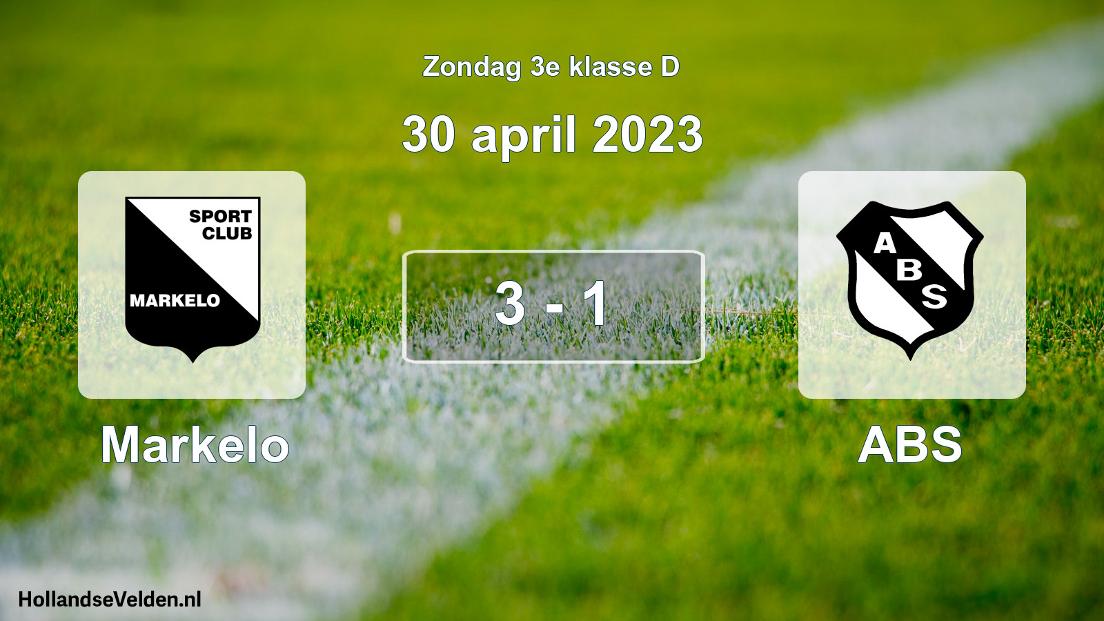 Total number of matches played: Markelo - ABS 3 - 1 (30 April 2023)