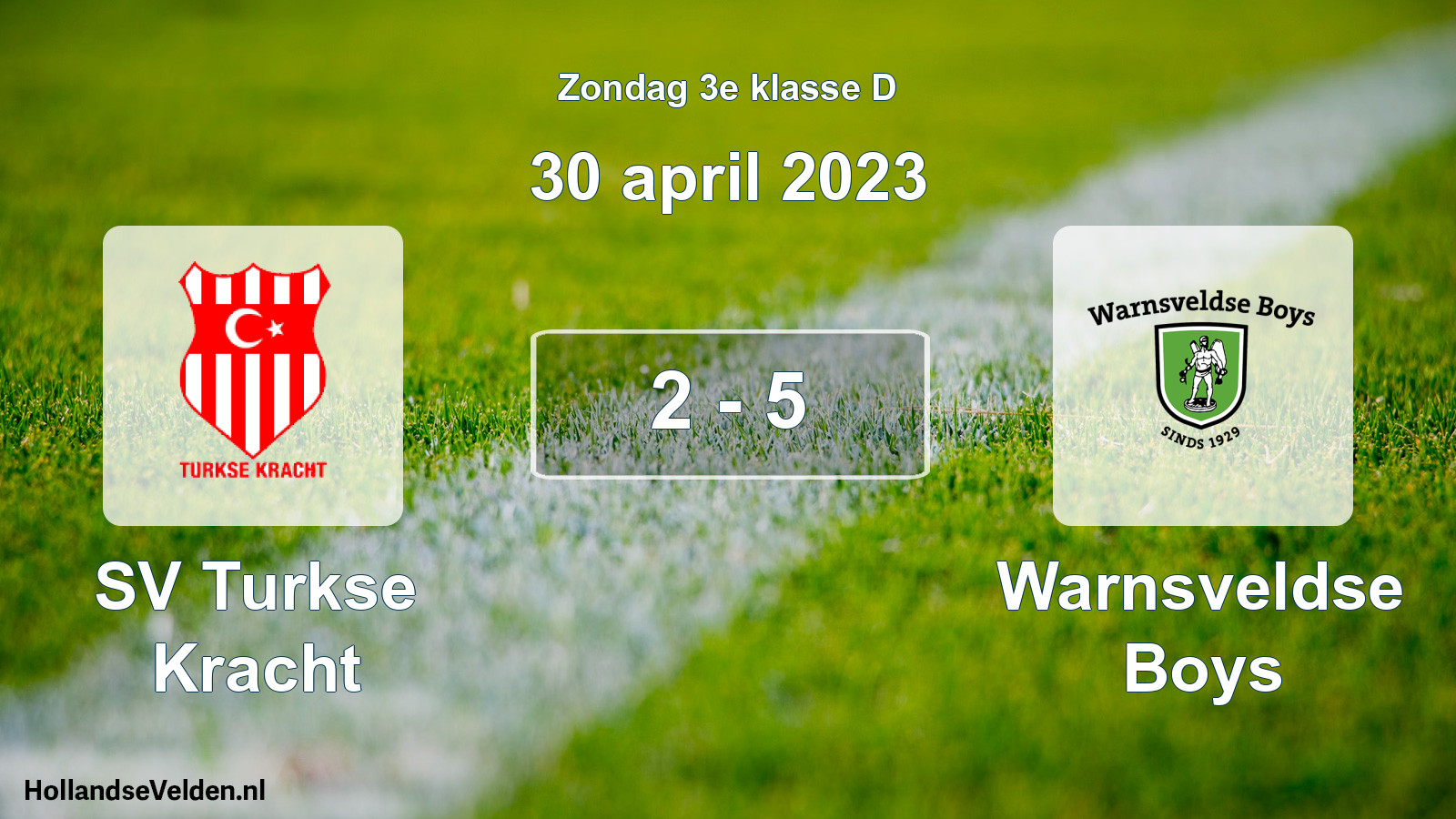 Total number of matches played: SV Turkse Kracht - Warnsveldse Boys 2 - 5 (30 April 2023)
