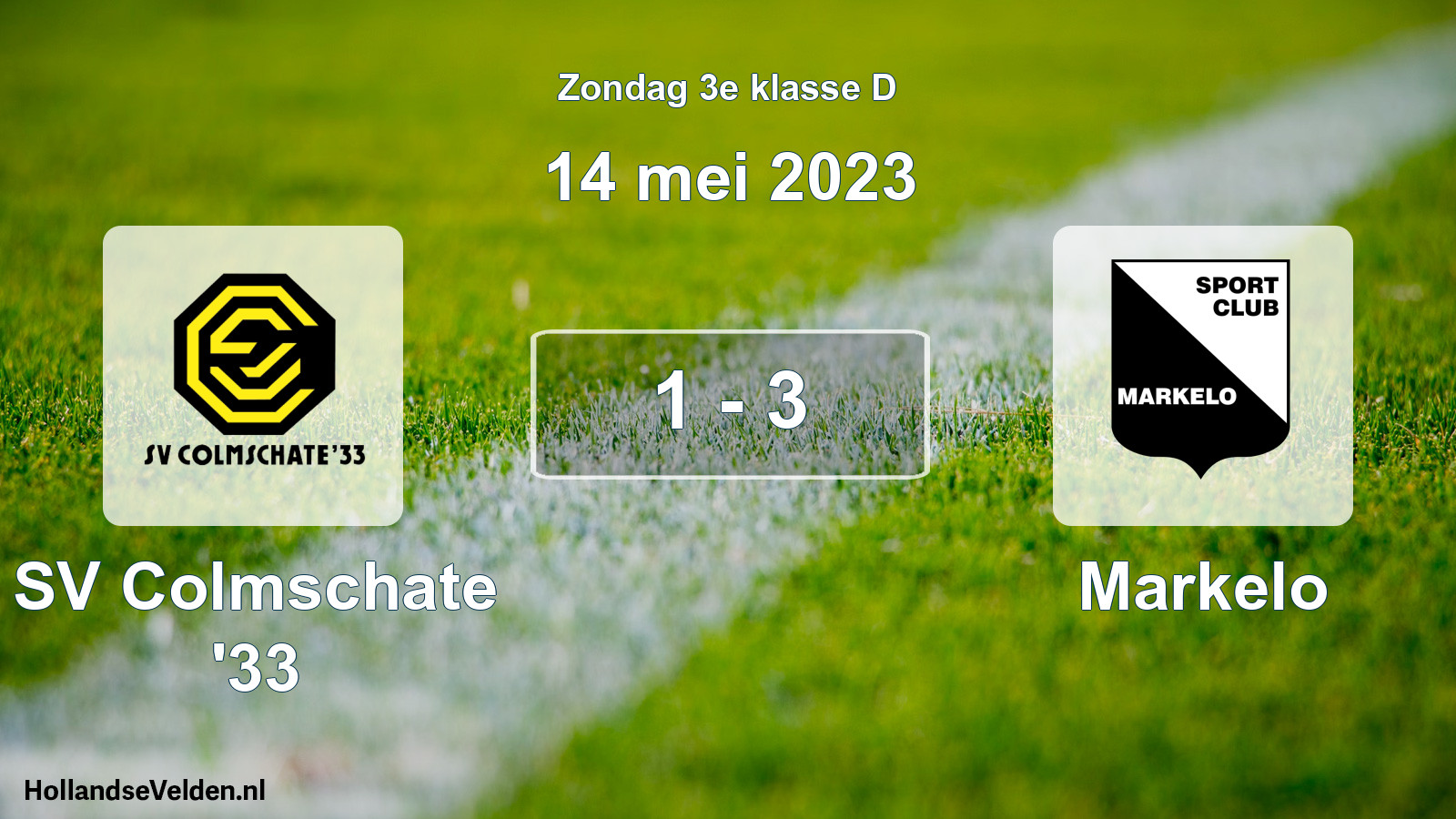 Total number of matches played: SV Colmschate '33 - Markelo 1 - 3 (14 May 2023)