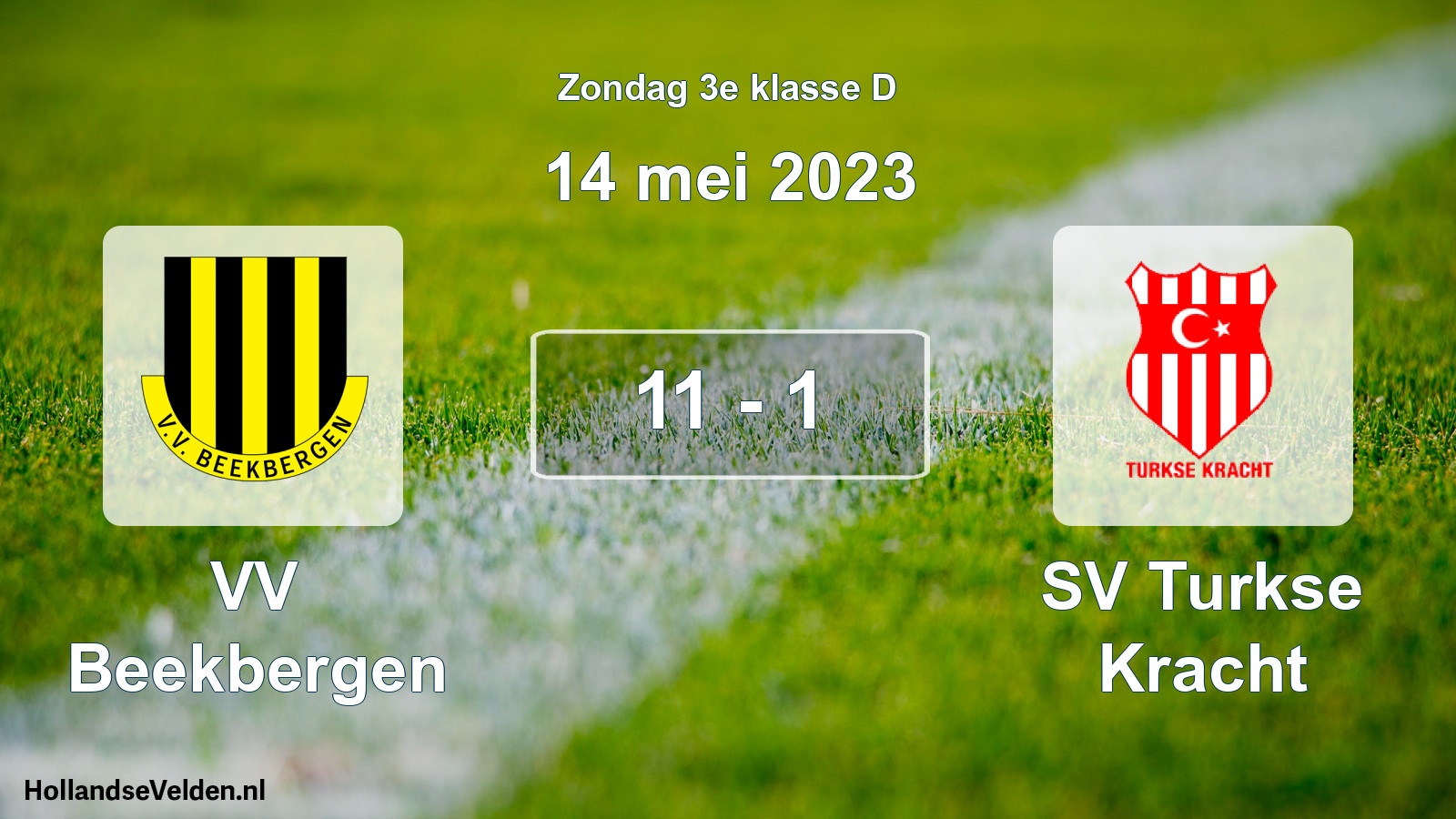 Total number of matches played: VV Beekbergen - SV Turkse Kracht 11 - 1 (14 May 2023)