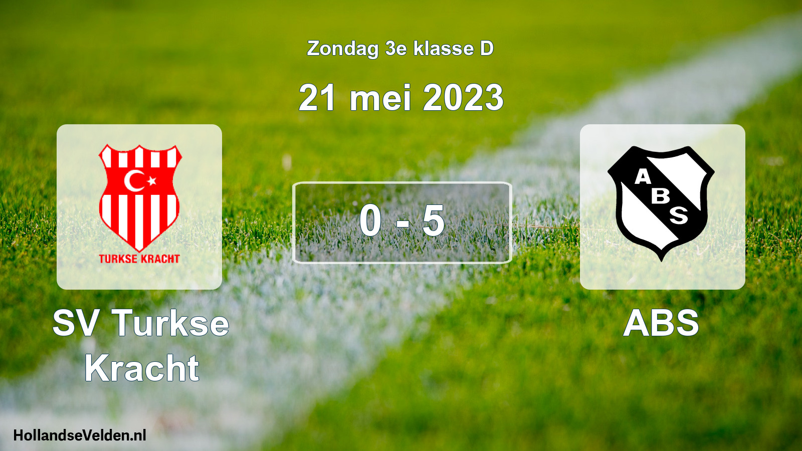 Total number of matches played: SV Turkse Kracht - ABS 0 - 5 (21 May 2023)