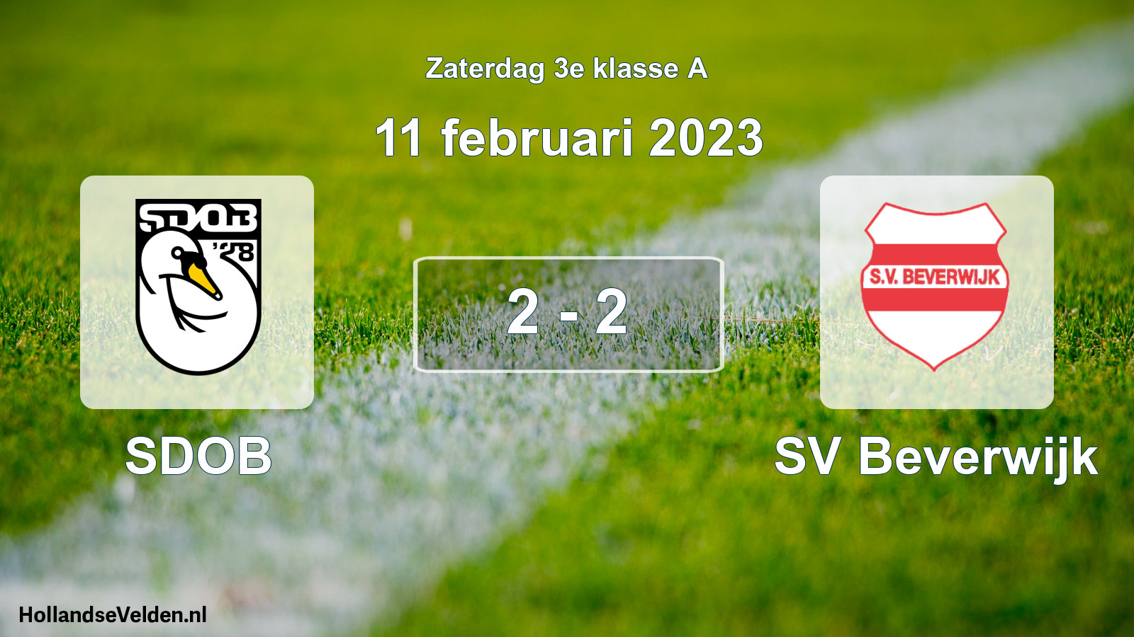 Total number of matches played: SDOB - SV Beverwijk 2 - 2 (11 February 2023)