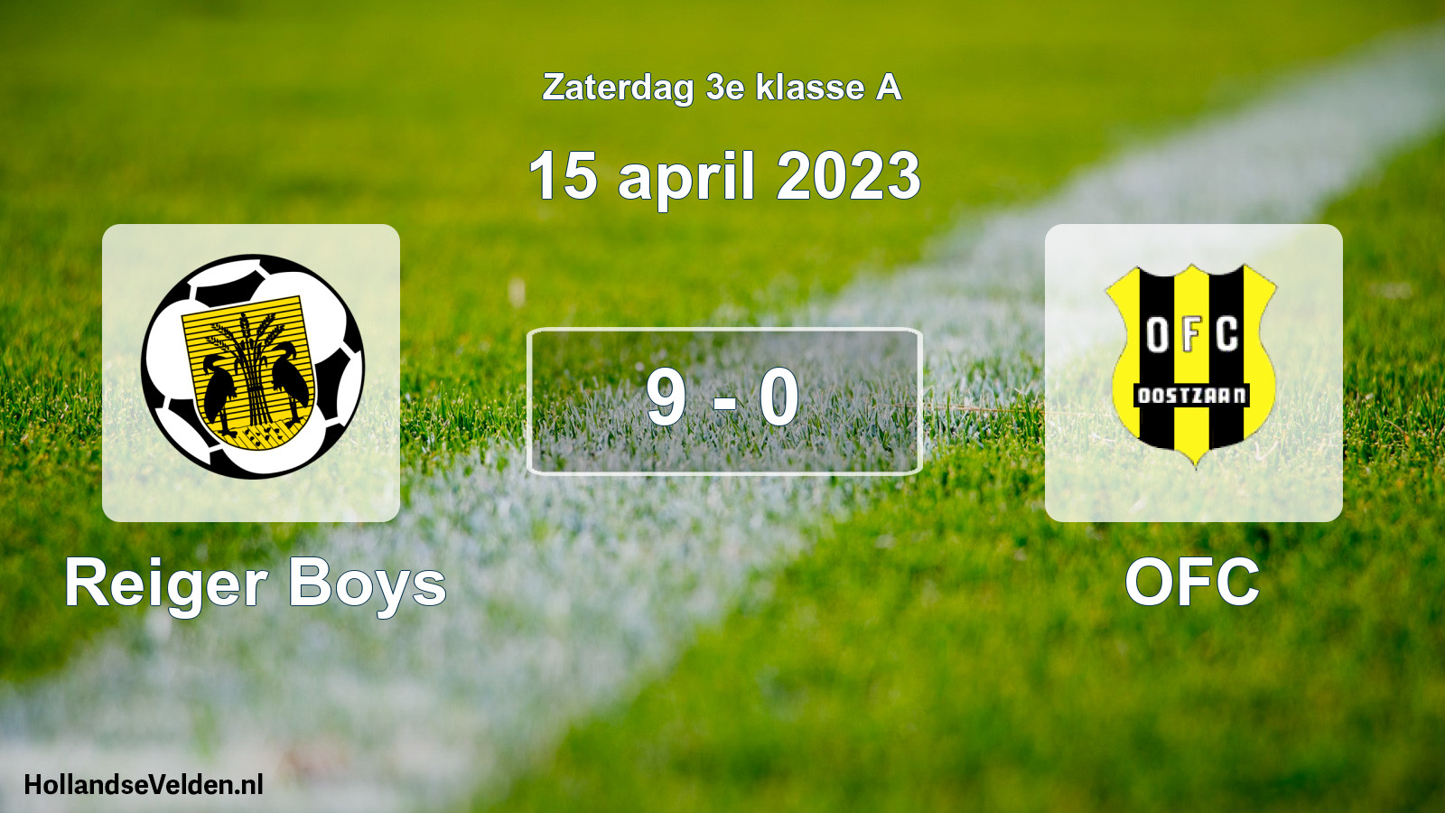 Total number of matches played: Reiger Boys - OFC 9 - 0 (15 April 2023)