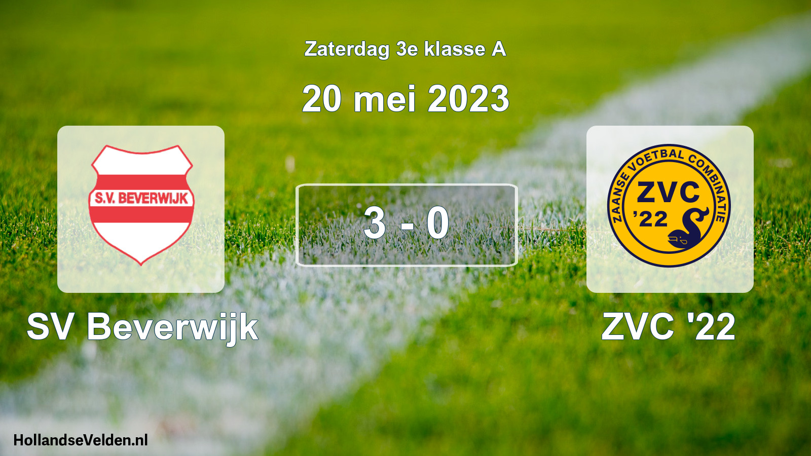 Total number of matches played: SV Beverwijk - ZVC '22 3 - 0 (20 May 2023)