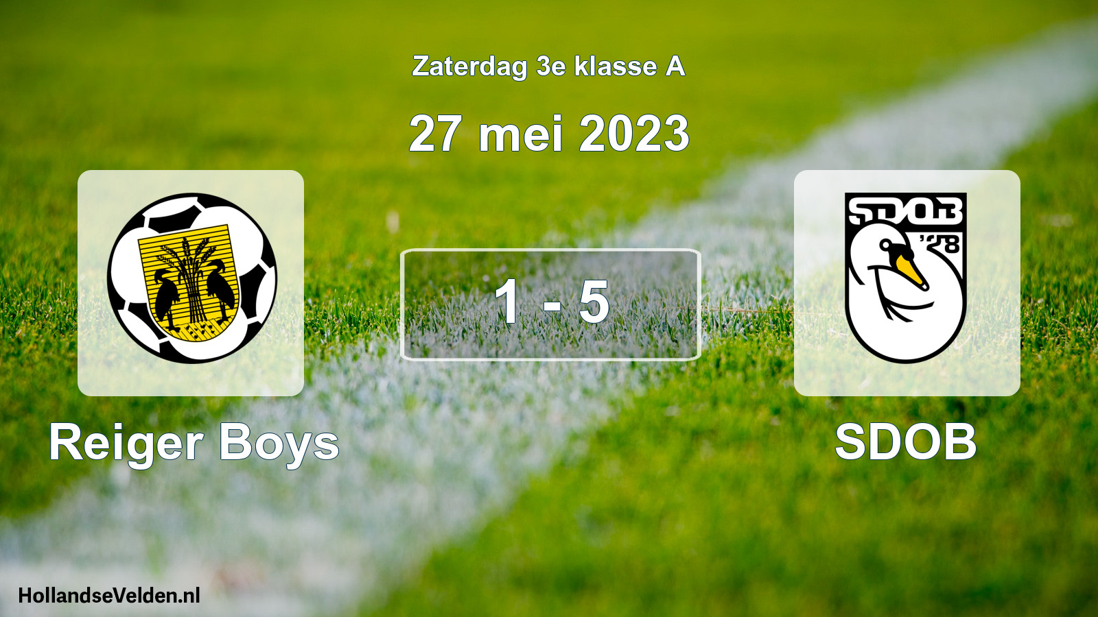 Total number of matches played: Reiger Boys - SDOB 1 - 5 (27 May 2023)