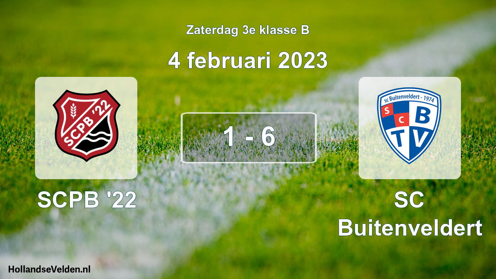 Total number of matches played: SCPB '22 - SC Buitenveldert 1 - 6 (4 February 2023)