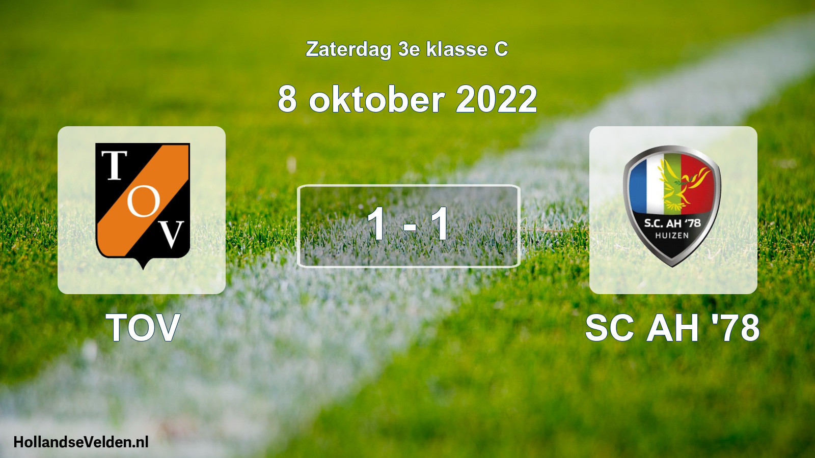 Total number of matches played: TOV - SC AH '78 1 - 1 (8 October 2022)