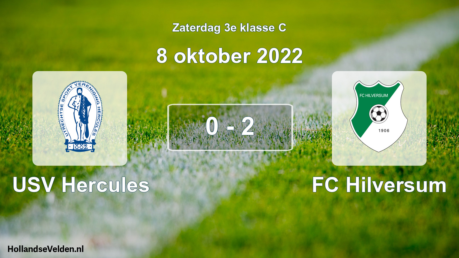 Total number of matches played: USV Hercules - FC Hilversum 0 - 2 (8 October 2022)