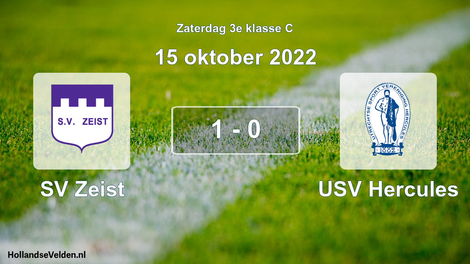 Total number of matches played: SV Zeist - USV Hercules 1 - 0 (15 October 2022)