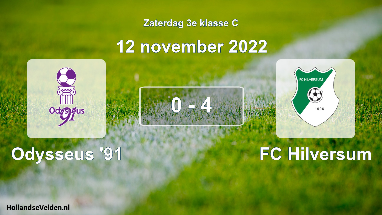 Total number of matches played: Odysseus '91 - FC Hilversum 0 - 4 (12 November 2022)