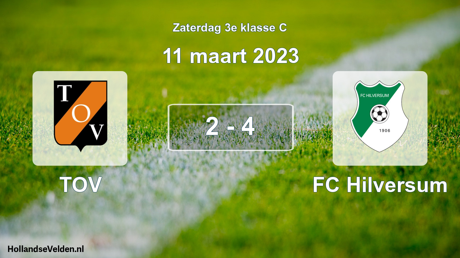 Total number of matches played: TOV - FC Hilversum 2 - 4 (11 March 2023)