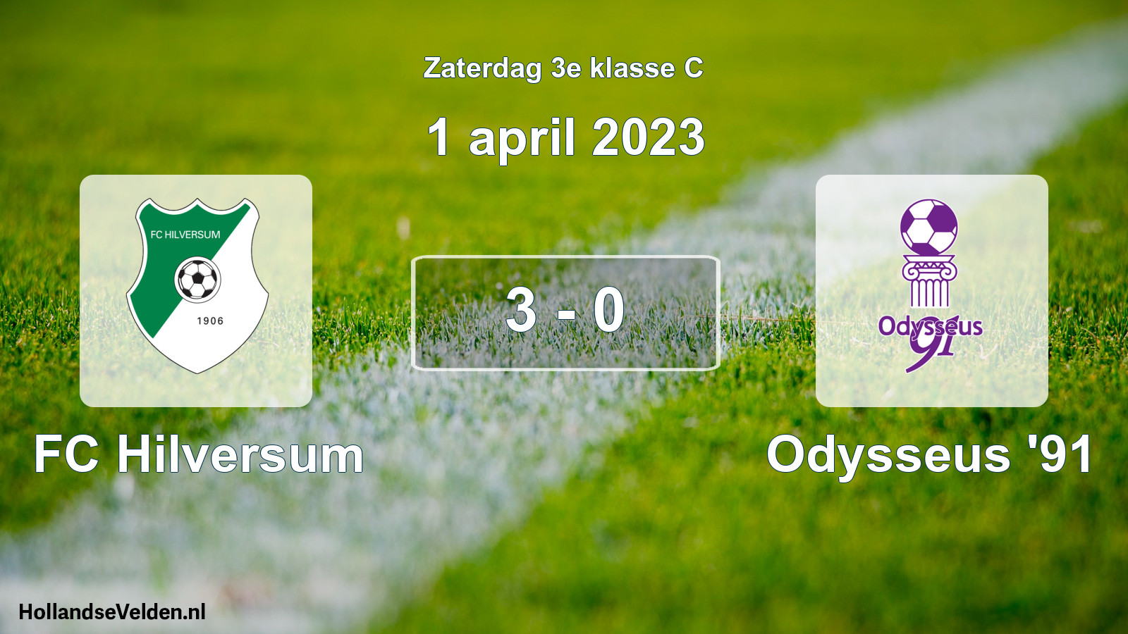 Total number of matches played: FC Hilversum - Odysseus '91 3 - 0 (1 April 2023)