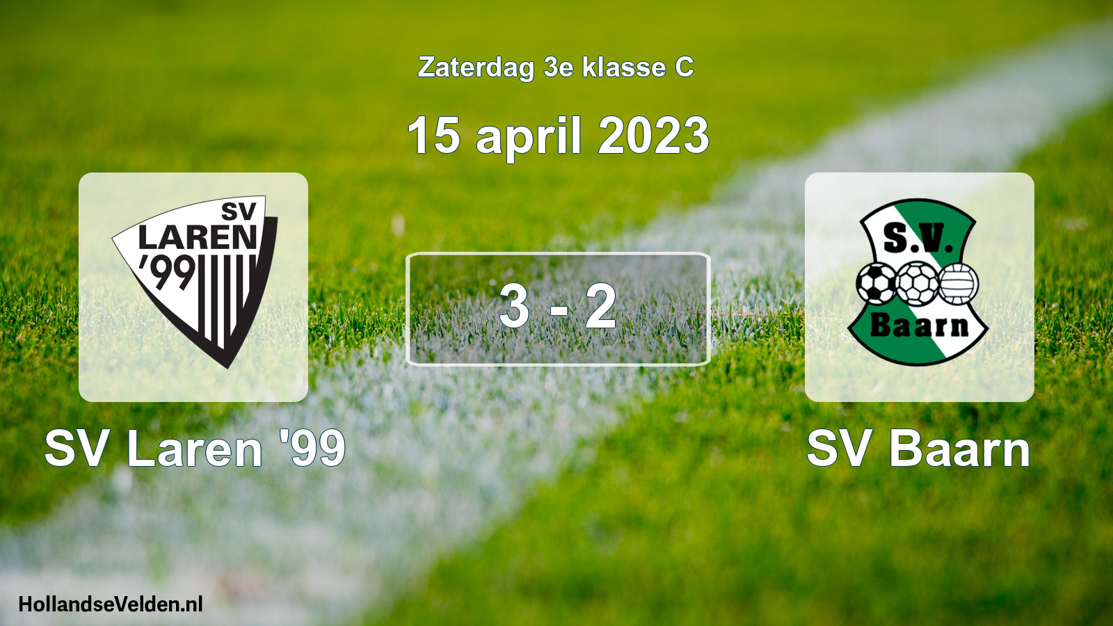 Total number of matches played: SV Laren '99 - SV Baarn 3 - 2 (15 April 2023)