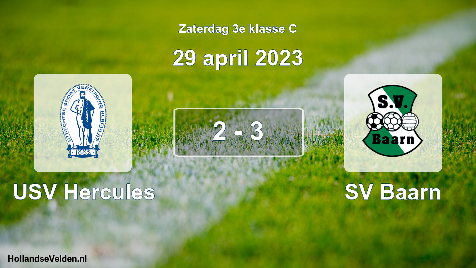 Total number of matches played: USV Hercules - SV Baarn 2 - 3 (29 April 2023)