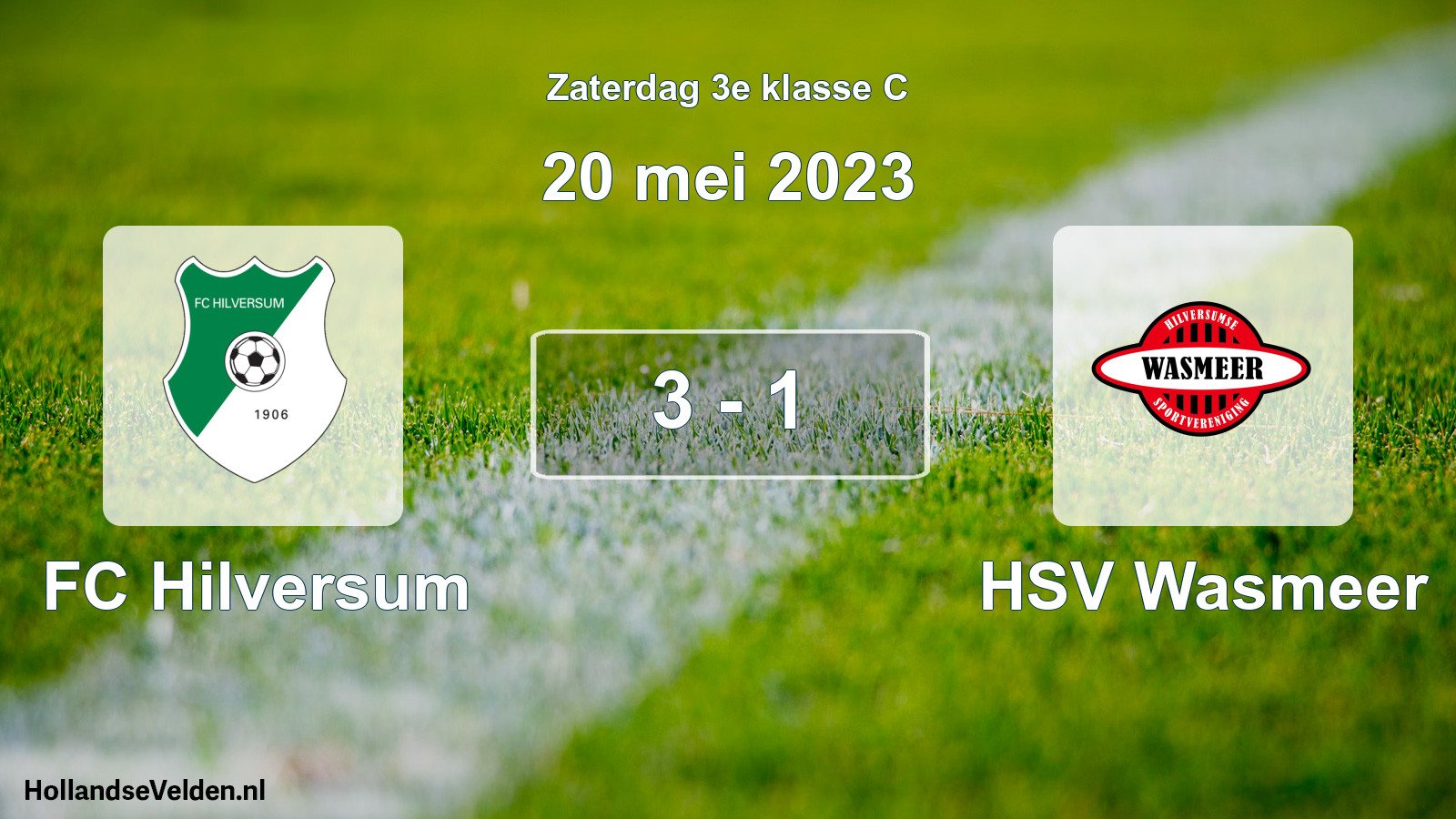 Total number of matches played: FC Hilversum - HSV Wasmeer 3 - 1 (20 May 2023)