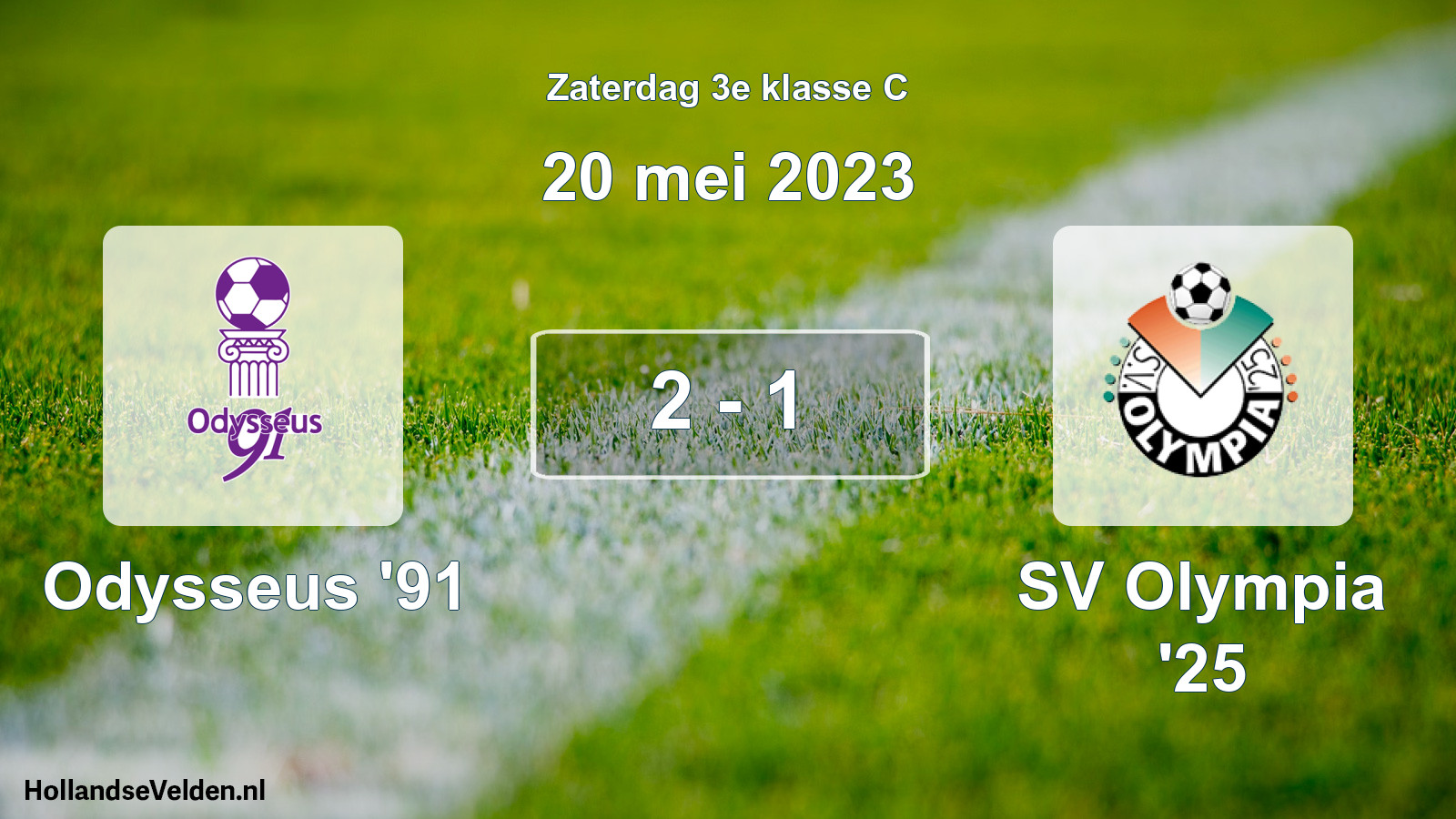 Gespeelde wedstrijd: Odysseus '91 - SV Olympia '25 2 - 1 (20 mei 2023)