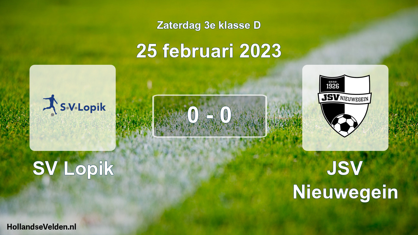 Total number of matches played: SV Lopik - JSV Nieuwegein 0 - 0 (25 February 2023)