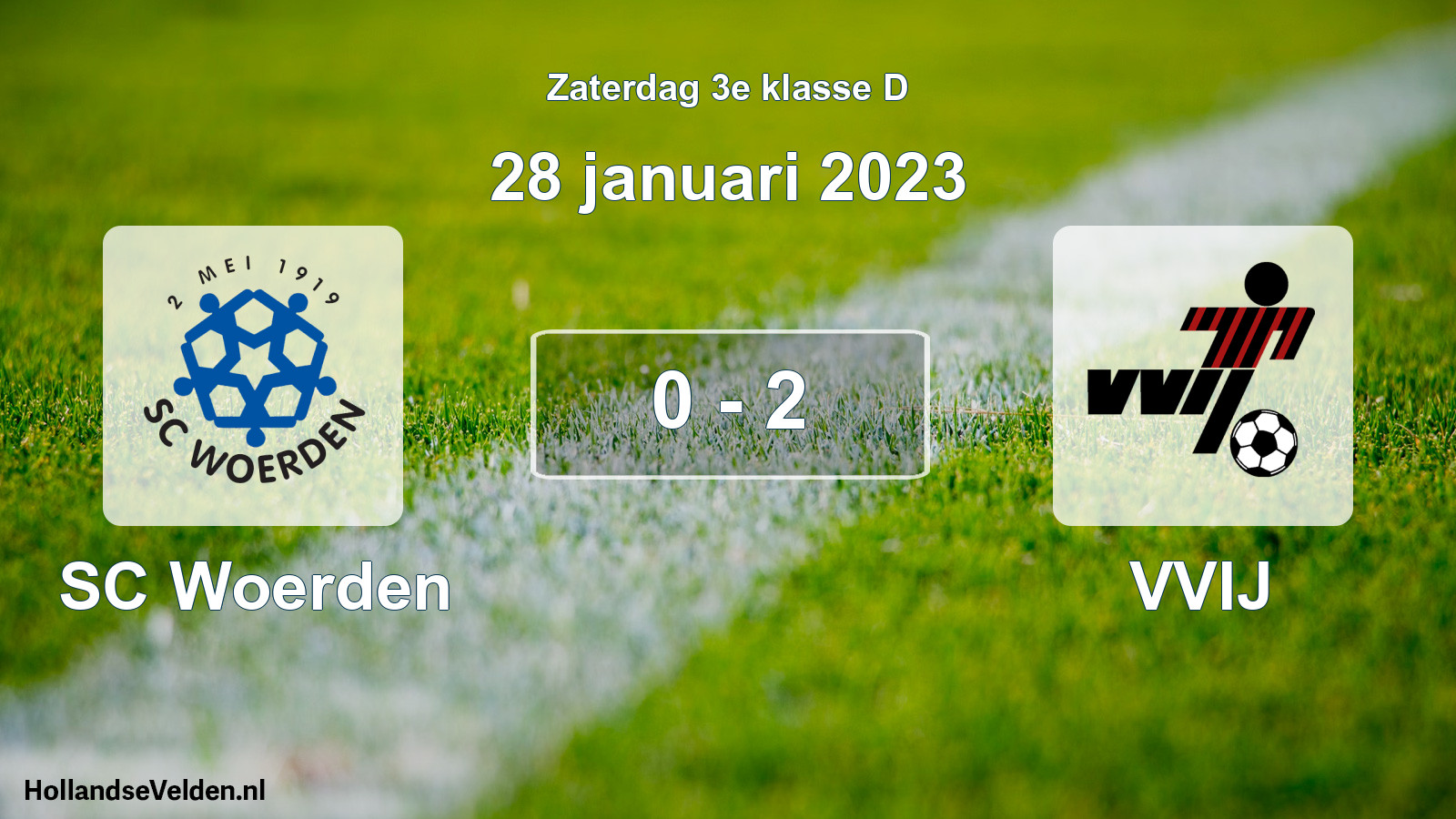 Total number of matches played: SC Woerden - VVIJ 0 - 2 (28 January 2023)
