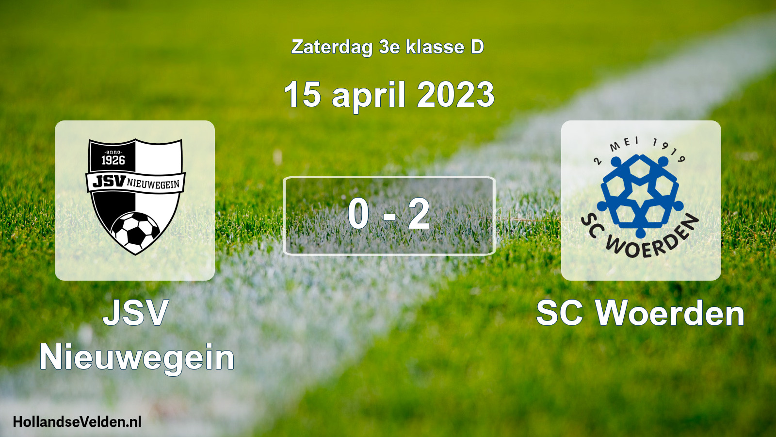 Total number of matches played: JSV Nieuwegein - SC Woerden 0 - 2 (15 April 2023)