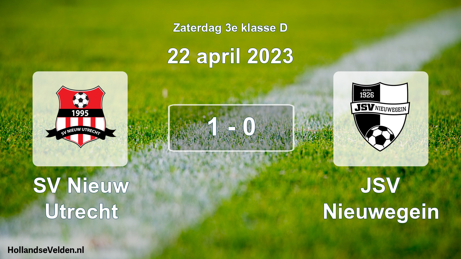 Total number of matches played: SV Nieuw Utrecht - JSV Nieuwegein 1 - 0 (22 April 2023)
