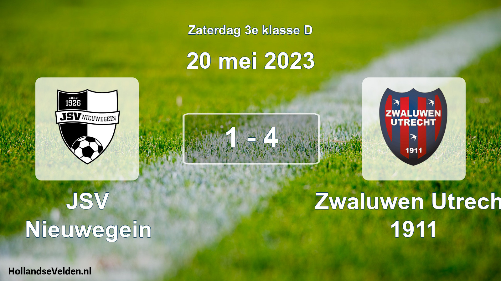 Total number of matches played: JSV Nieuwegein - Zwaluwen Utrecht 1911 1 - 4 (20 May 2023)