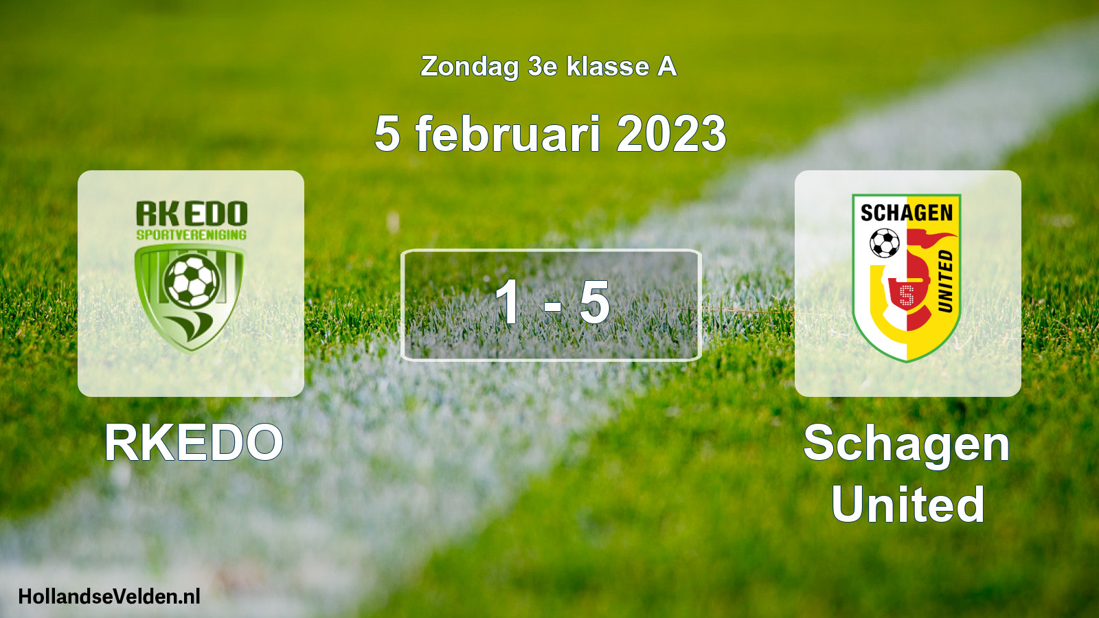 Total number of matches played: RKEDO - Schagen United 1 - 5 (5 February 2023)
