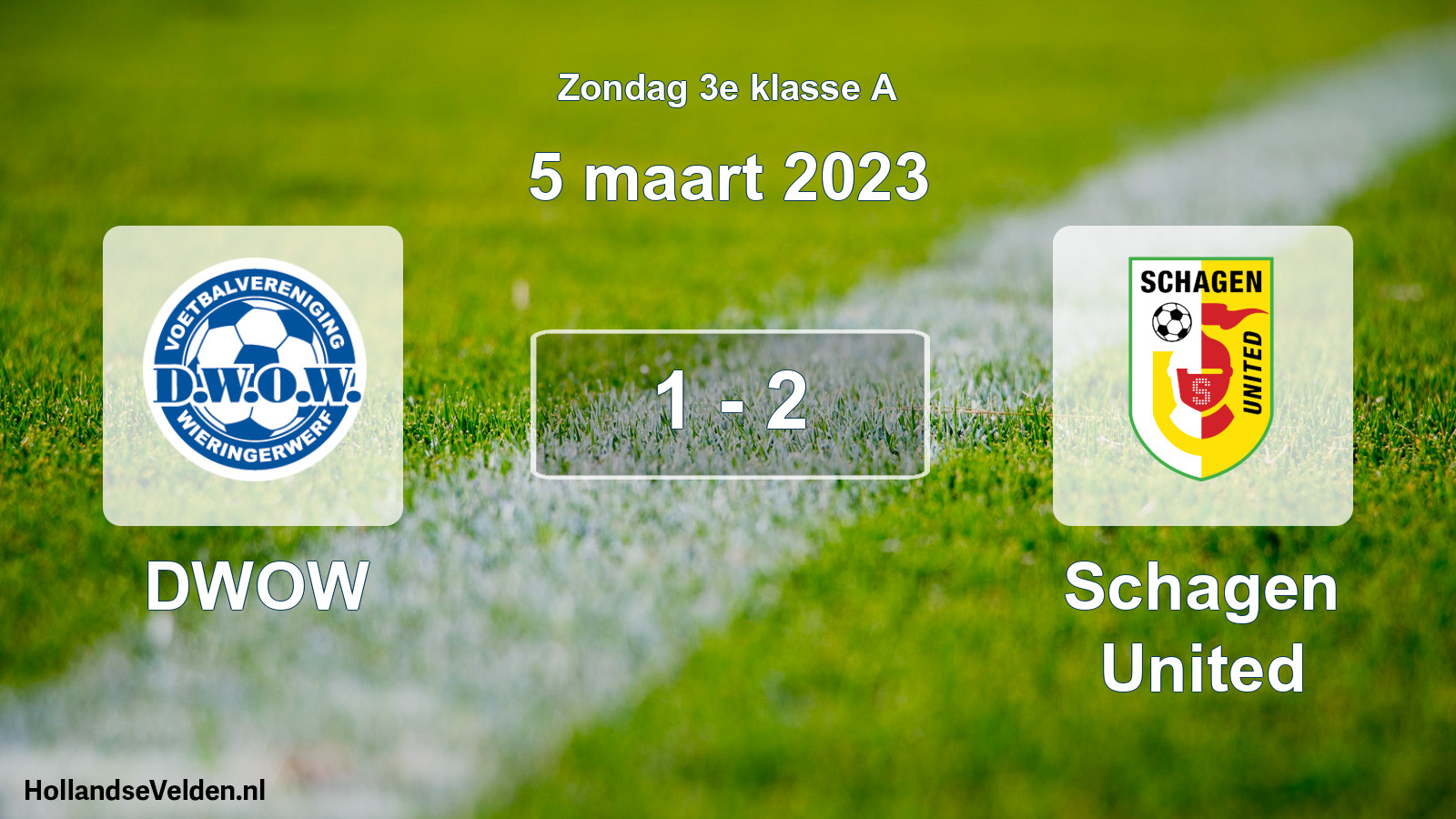 Total number of matches played: DWOW - Schagen United 1 - 2 (5 March 2023)