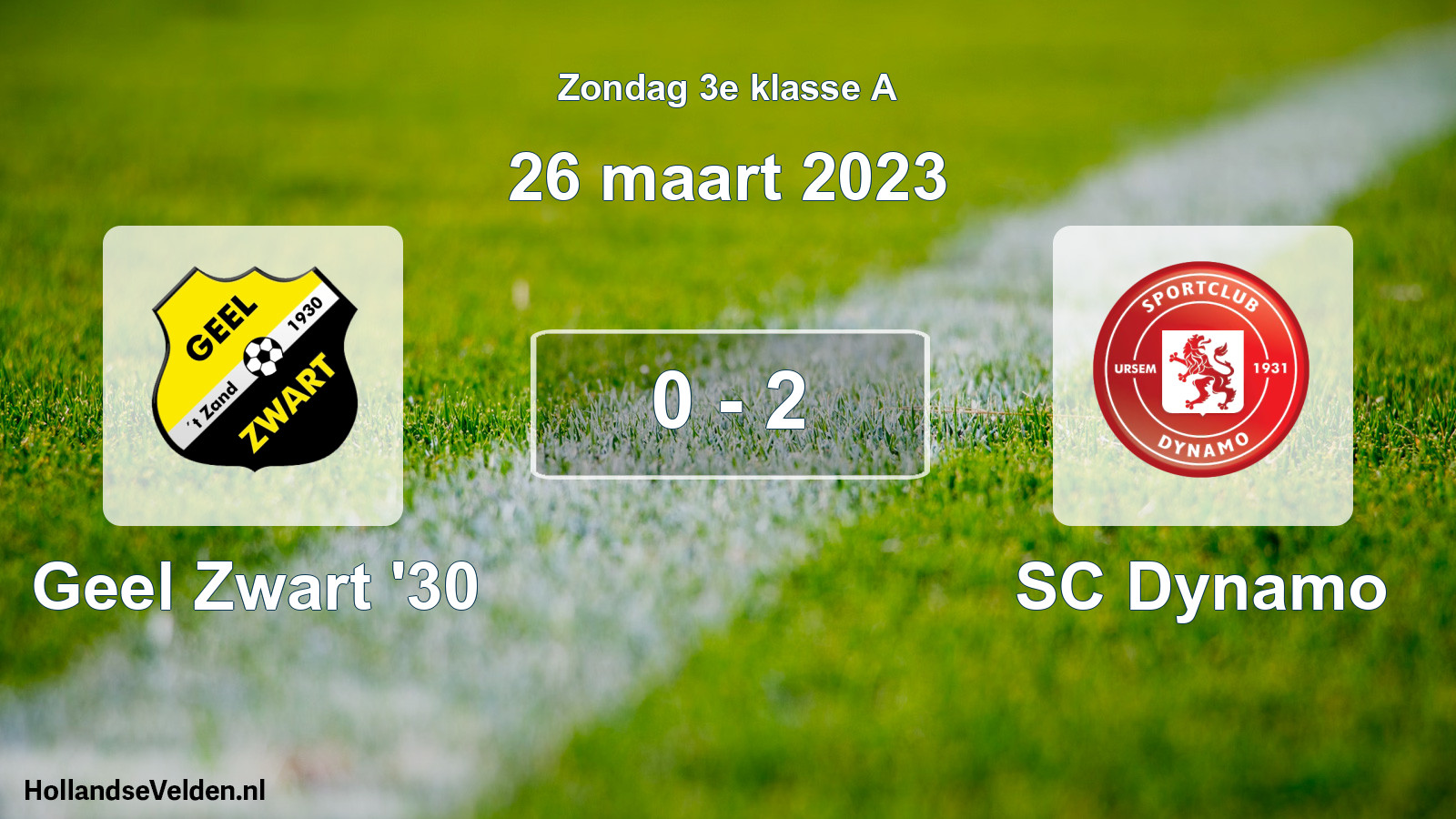 Total number of matches played: Geel Zwart '30 - SC Dynamo 0 - 2 (26 March 2023)