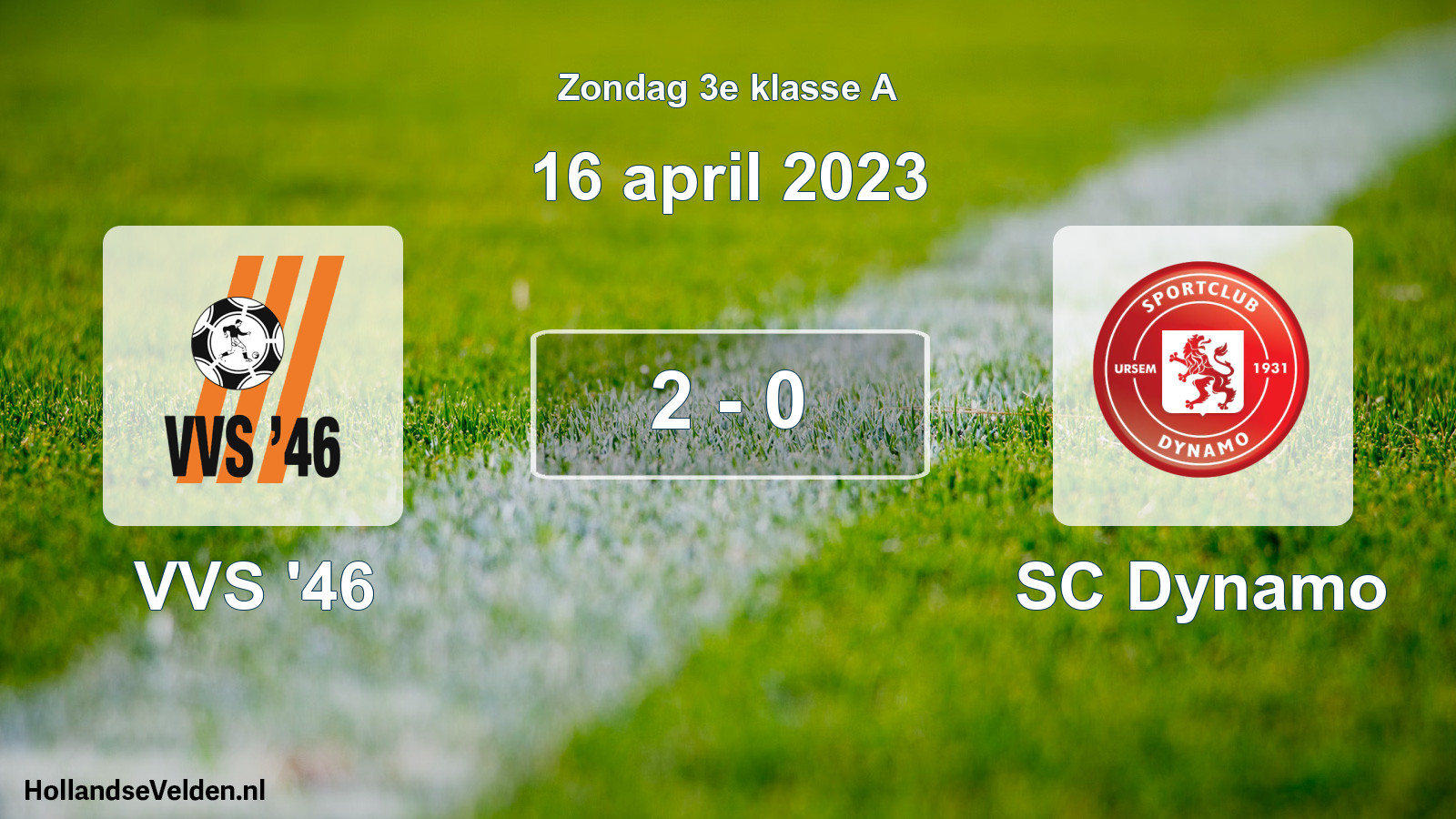 Total number of matches played: VVS '46 - SC Dynamo 2 - 0 (16 April 2023)