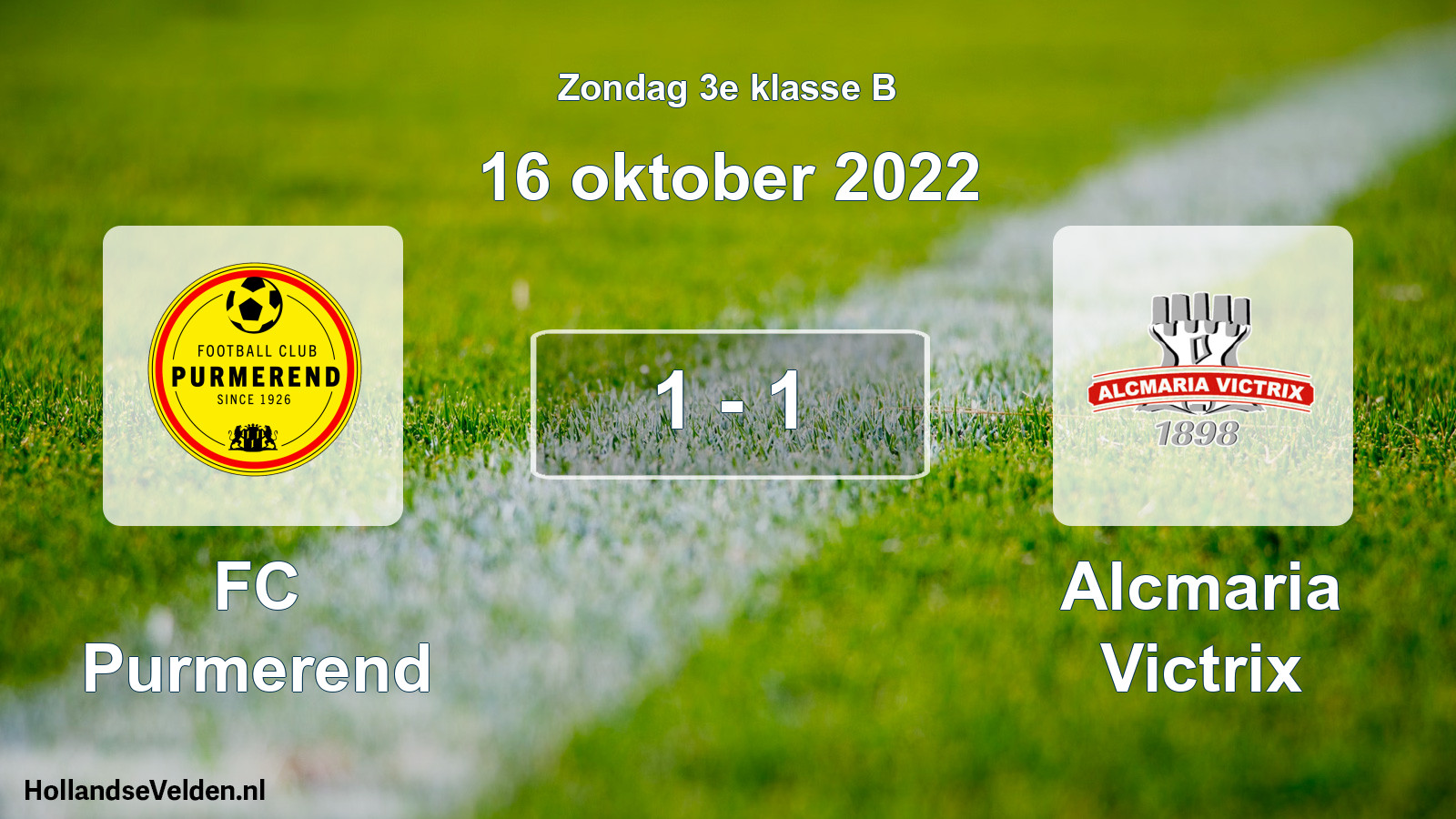Total number of matches played: FC Purmerend - Alcmaria Victrix 1 - 1 (16 October 2022)