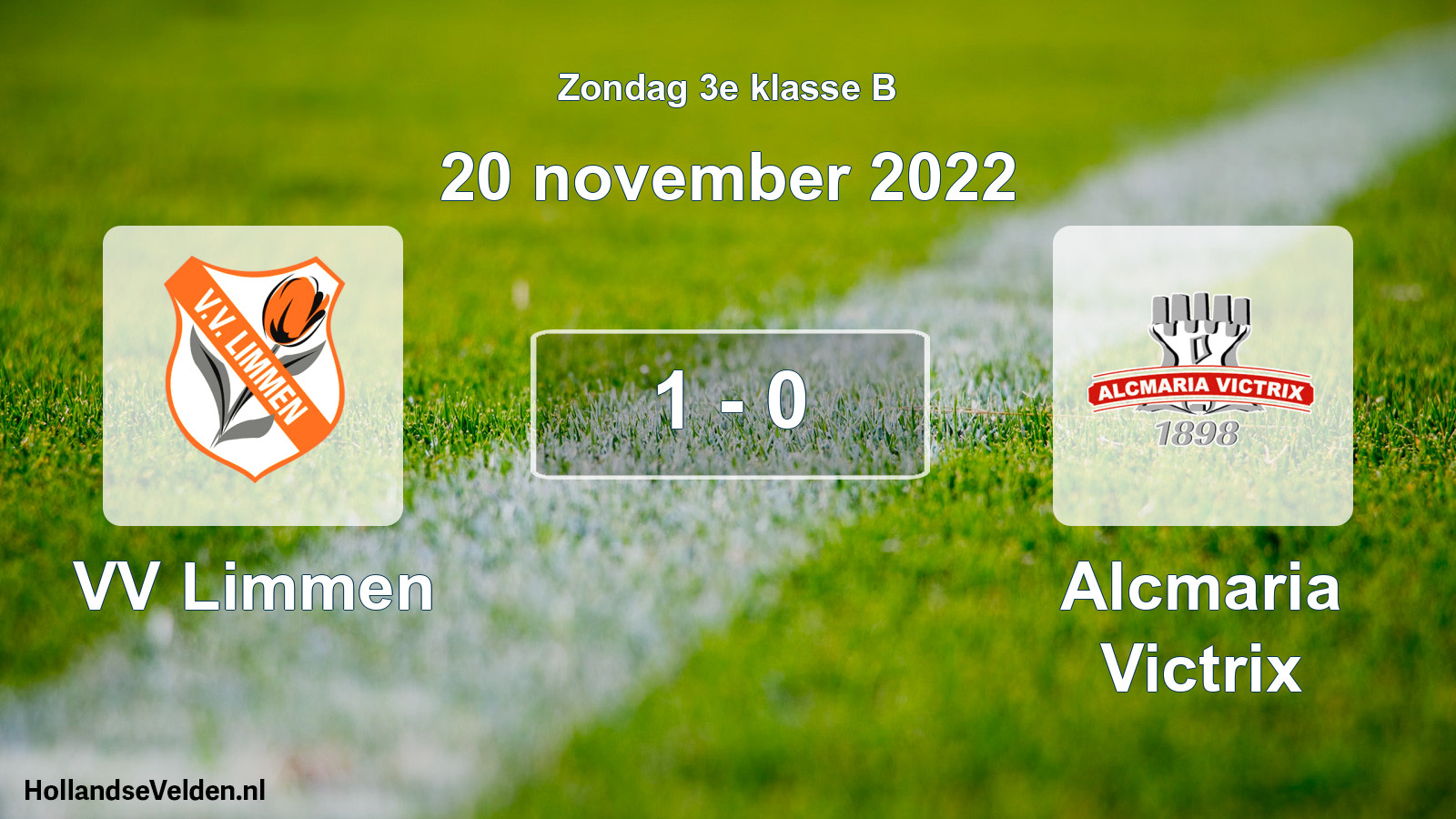 Total number of matches played: VV Limmen - Alcmaria Victrix 1 - 0 (20 November 2022)