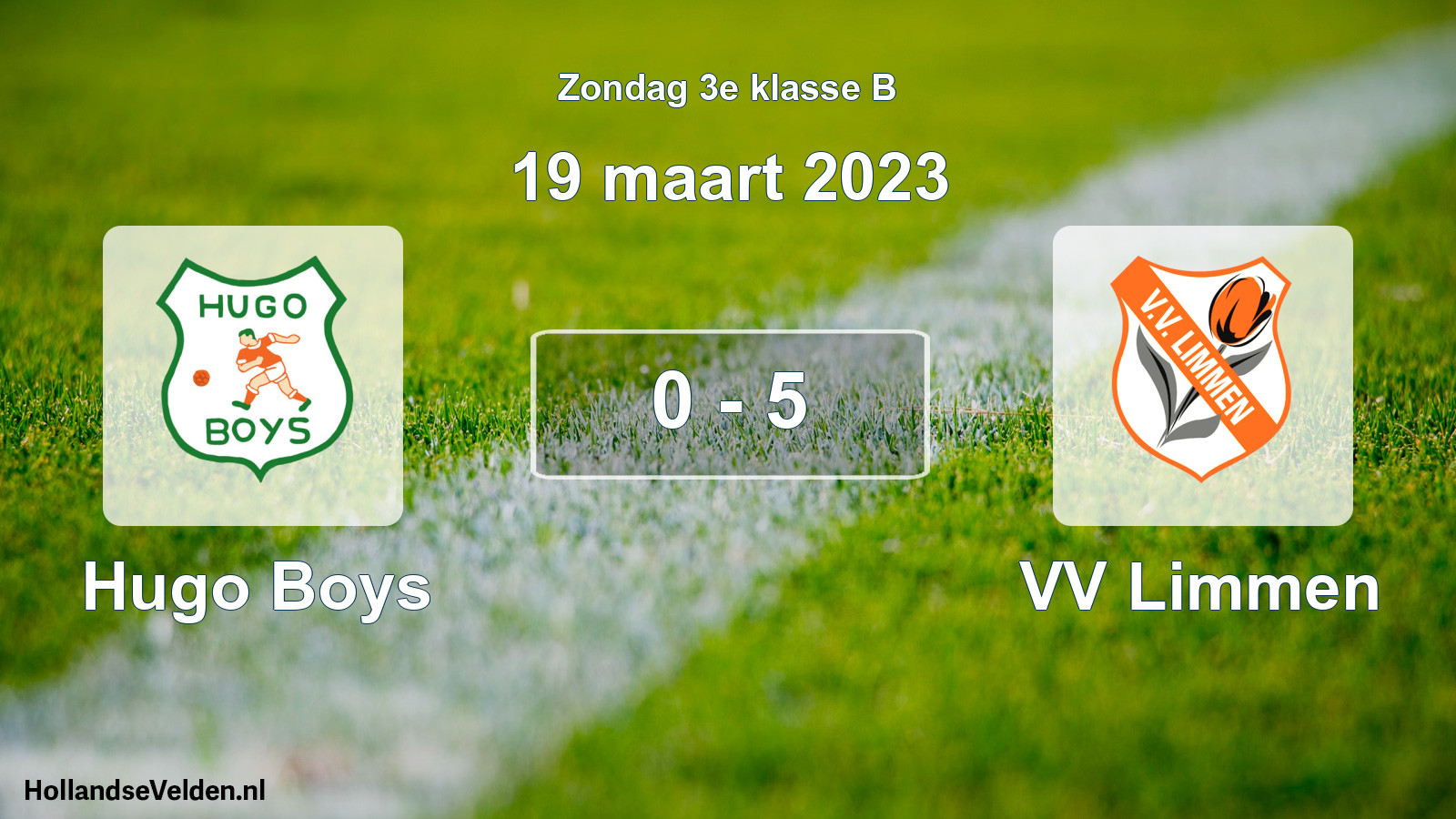 Total number of matches played: Hugo Boys - VV Limmen 0 - 5 (19 March 2023)