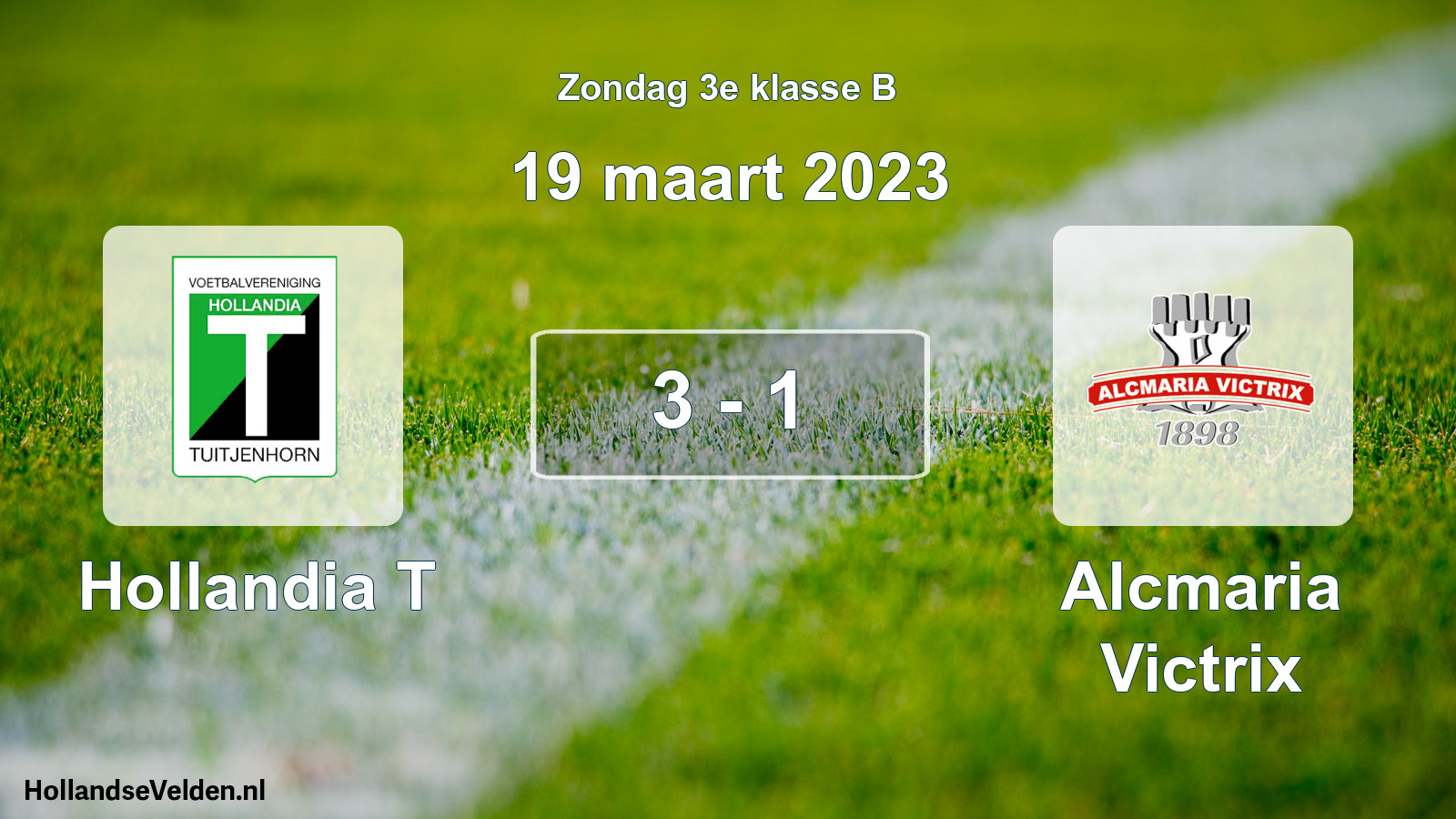 Total number of matches played: Hollandia T - Alcmaria Victrix 3 - 1 (19 March 2023)