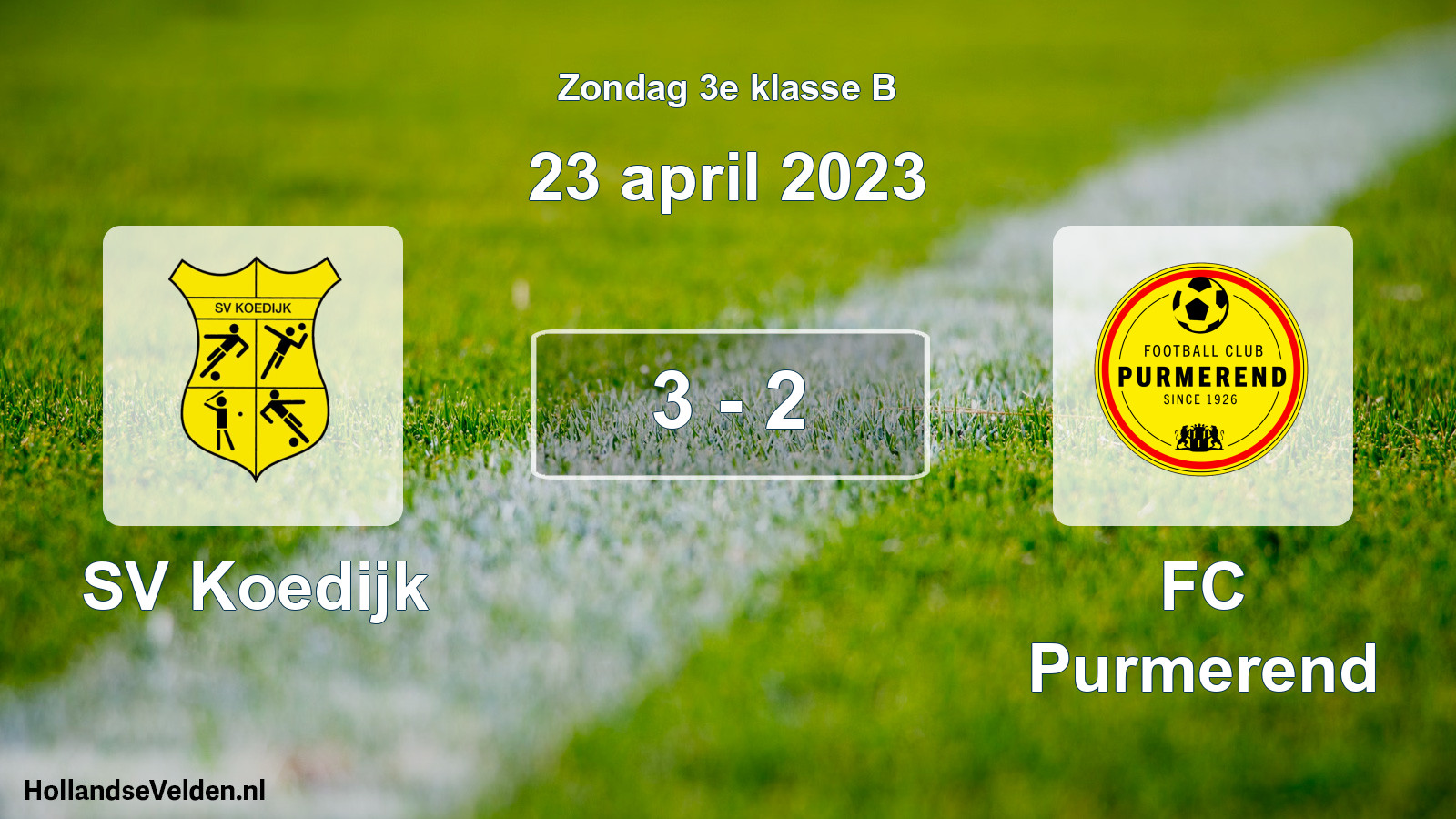 Total number of matches played: SV Koedijk - FC Purmerend 3 - 2 (23 April 2023)